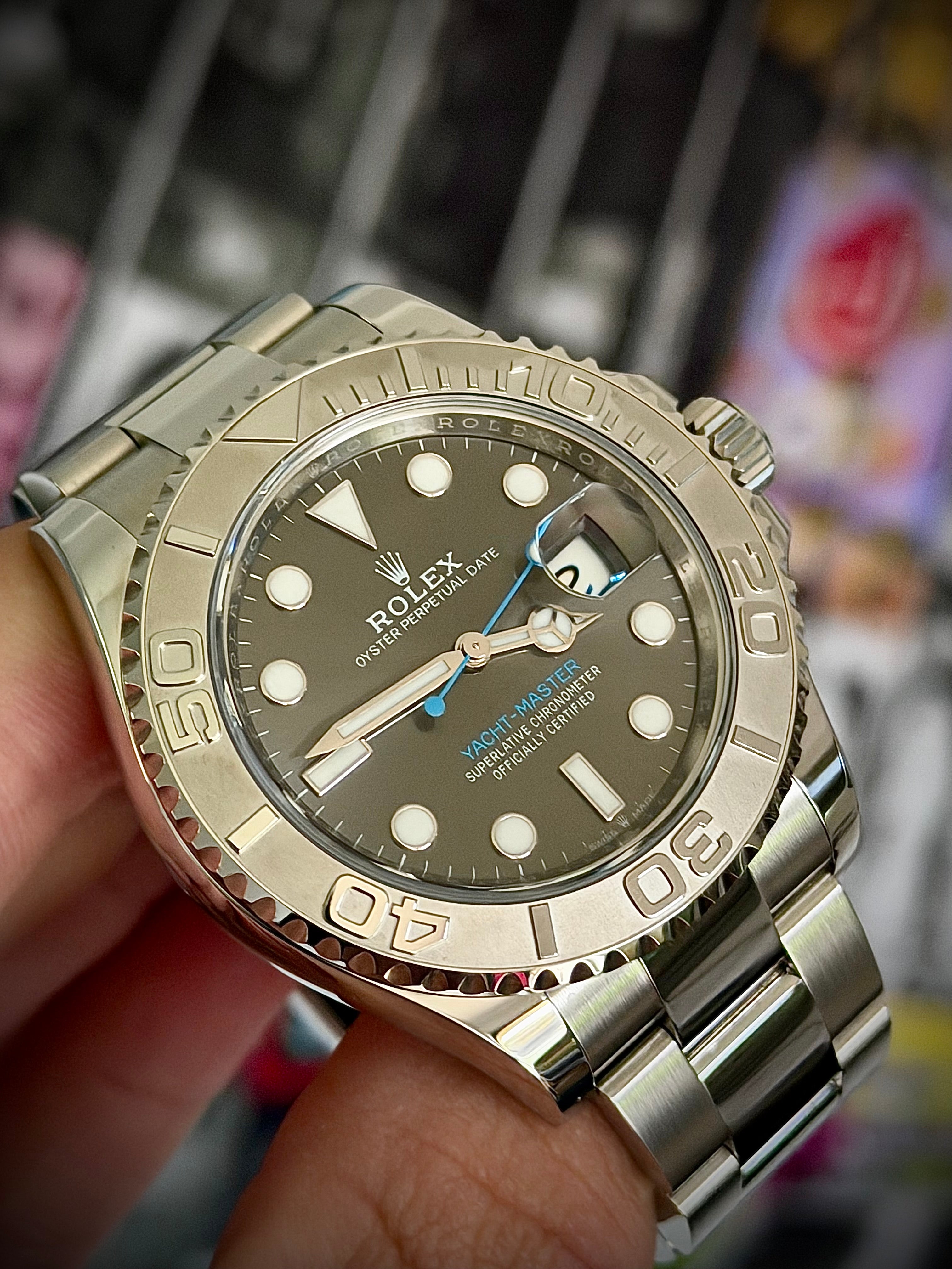 2023 ROLEX YACHT-MASTER 40, RHODIUM DIAL, FULL SET, INC GST