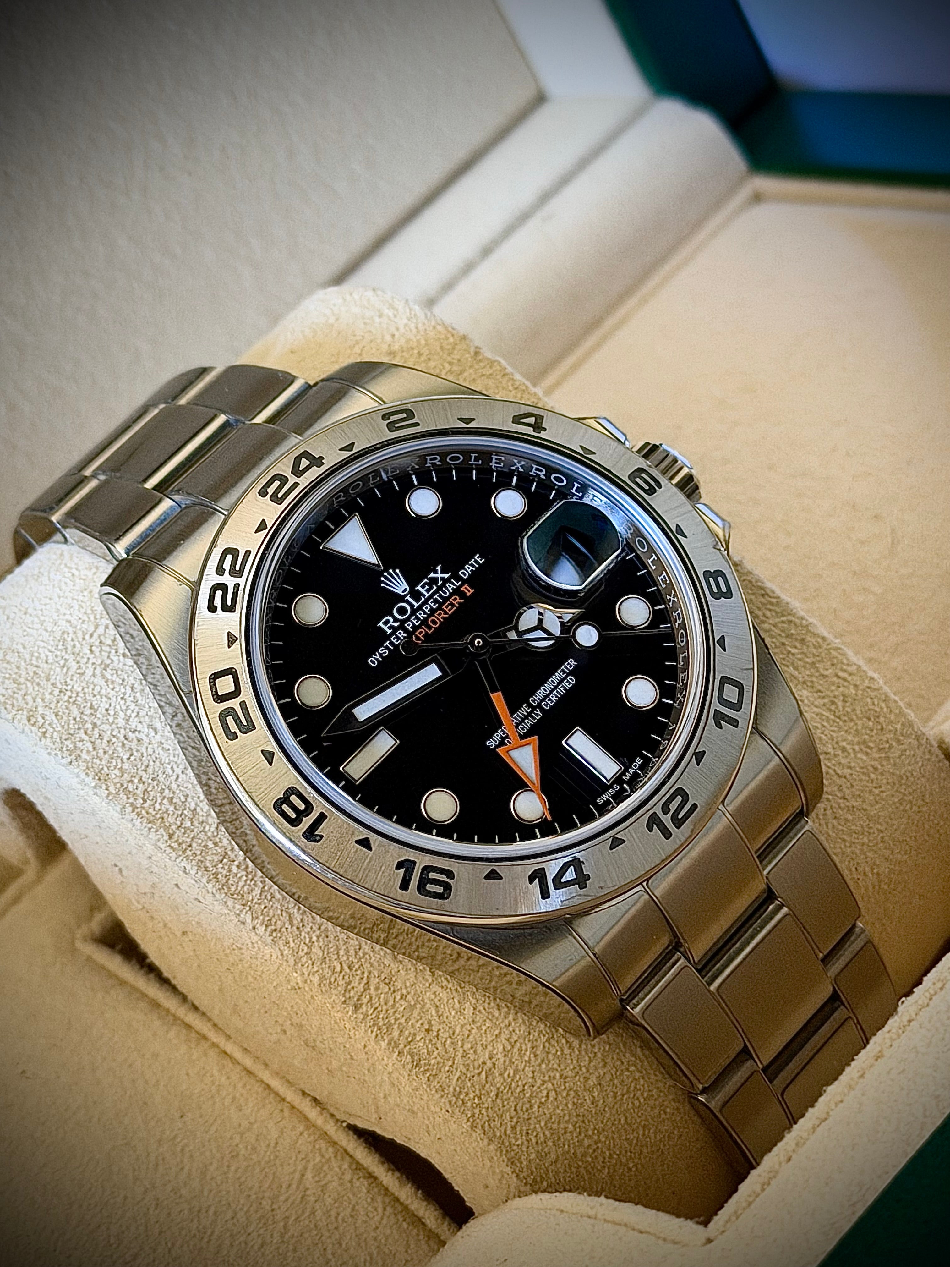 2020 ROLEX EXPLORER II, 216570, BLACK DIAL, FULL SET, NEW CARD, FULLY STICKERED, INC GST