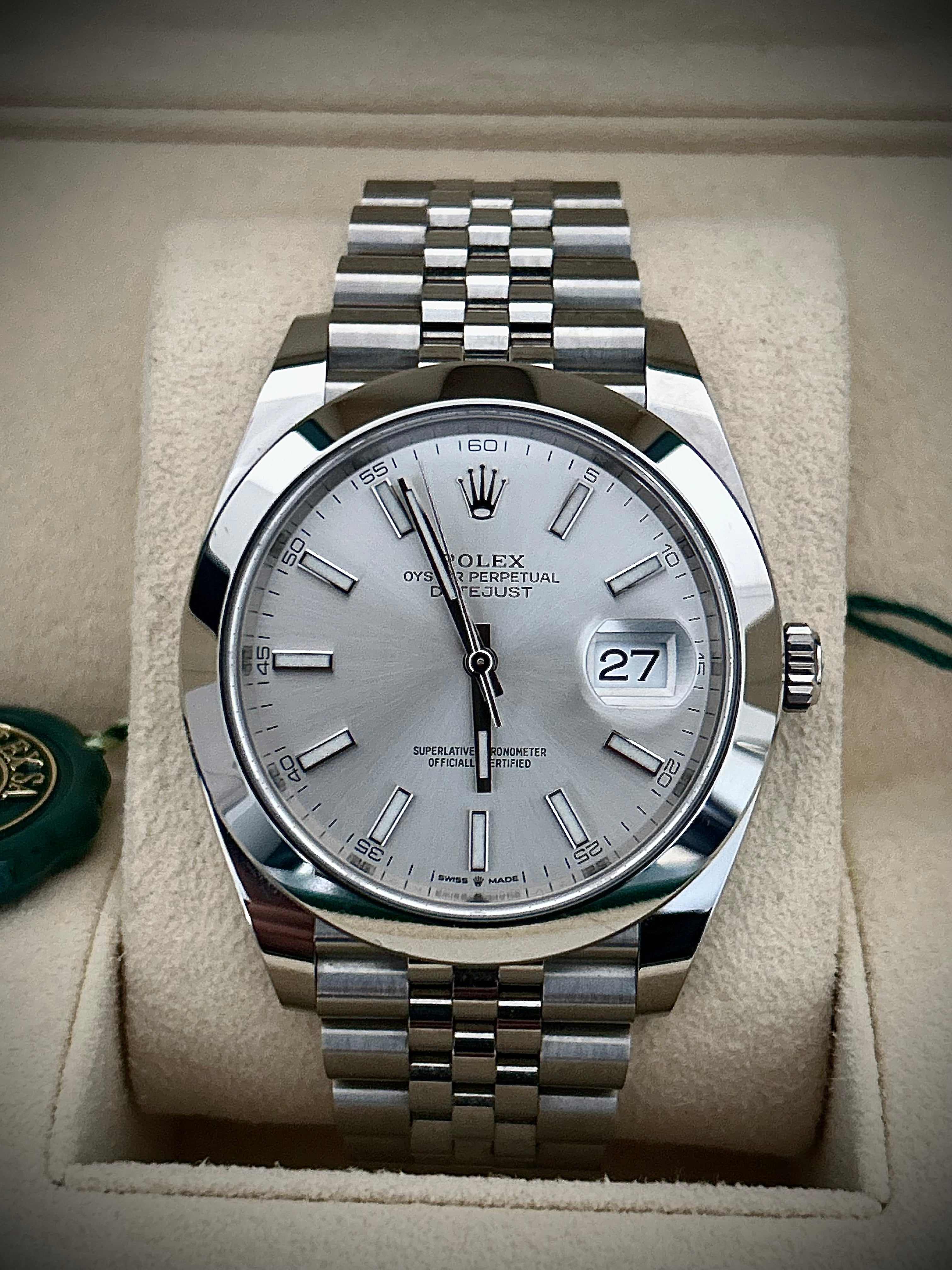 2021 ROLEX DATEJUST 41, 126300, FULL SET, INC GST