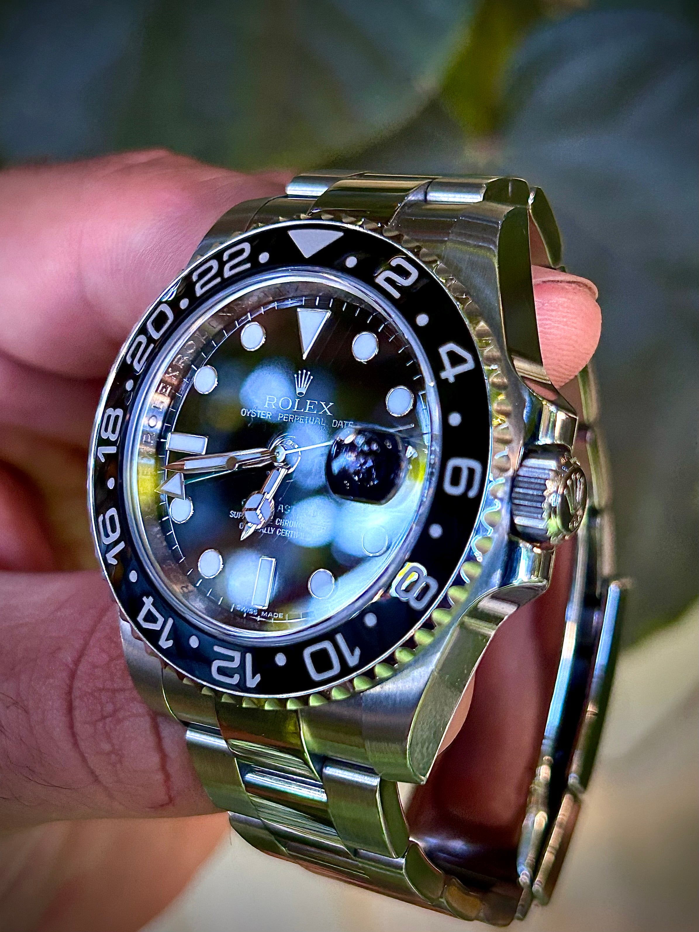 2009 ROLEX GMT MASTER II, BOX AND BOOKLETS, 116710LN, INC GST