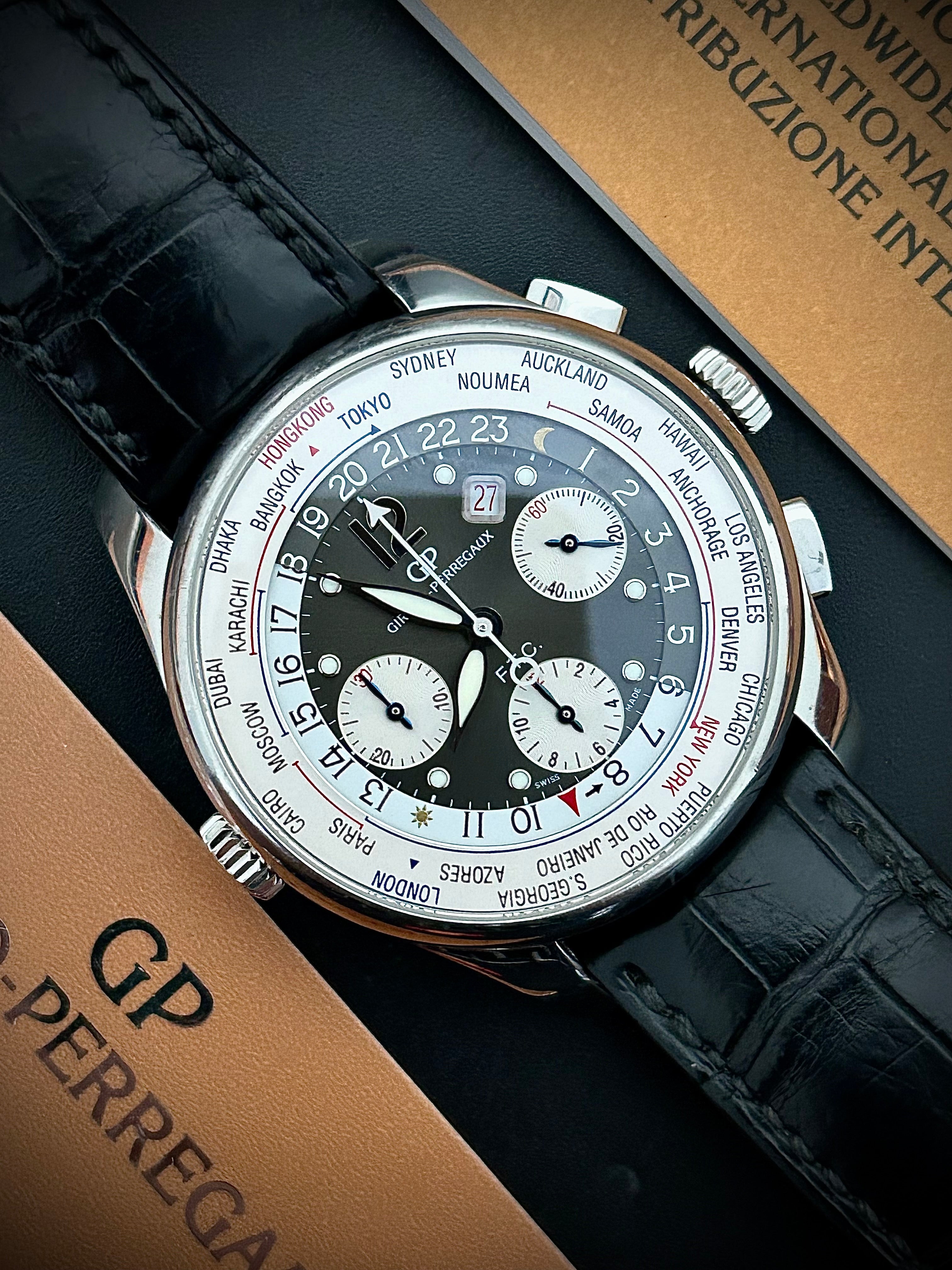 GIRARD PERREGAUX WW.TC, FTC, FULL SET, INC GST