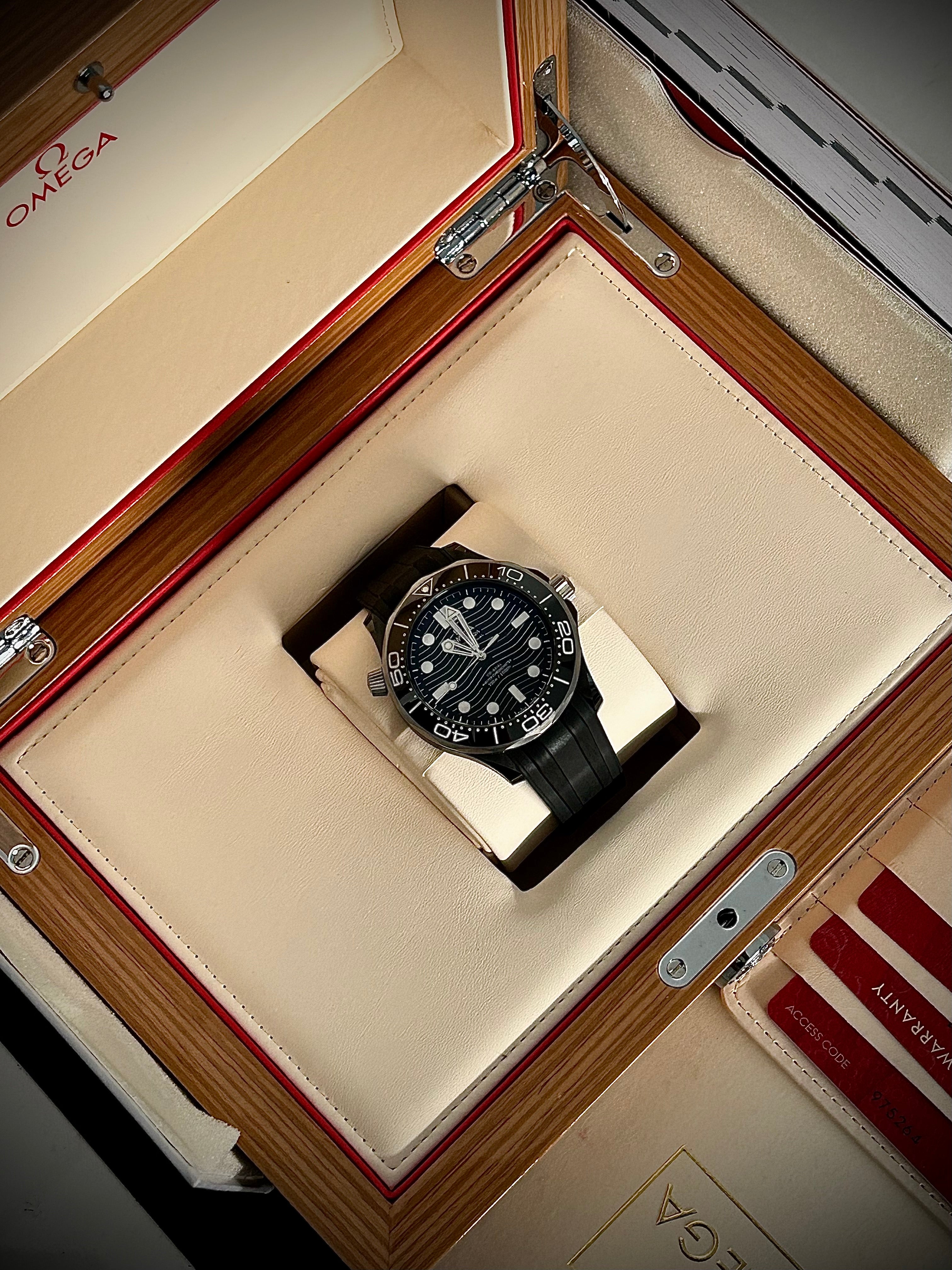 2019 OMEGA SEAMASTER 300 CERAMIC, FULL SET, INC GST