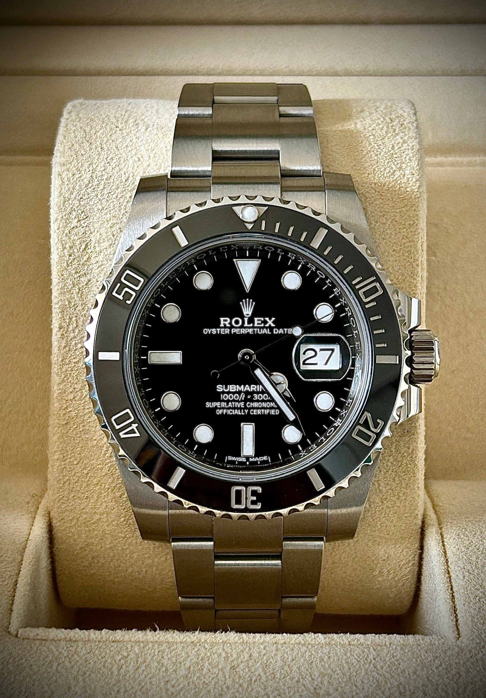 2019 ROLEX SUBMARINER DATE 116610LN, FULL SET, INC GST