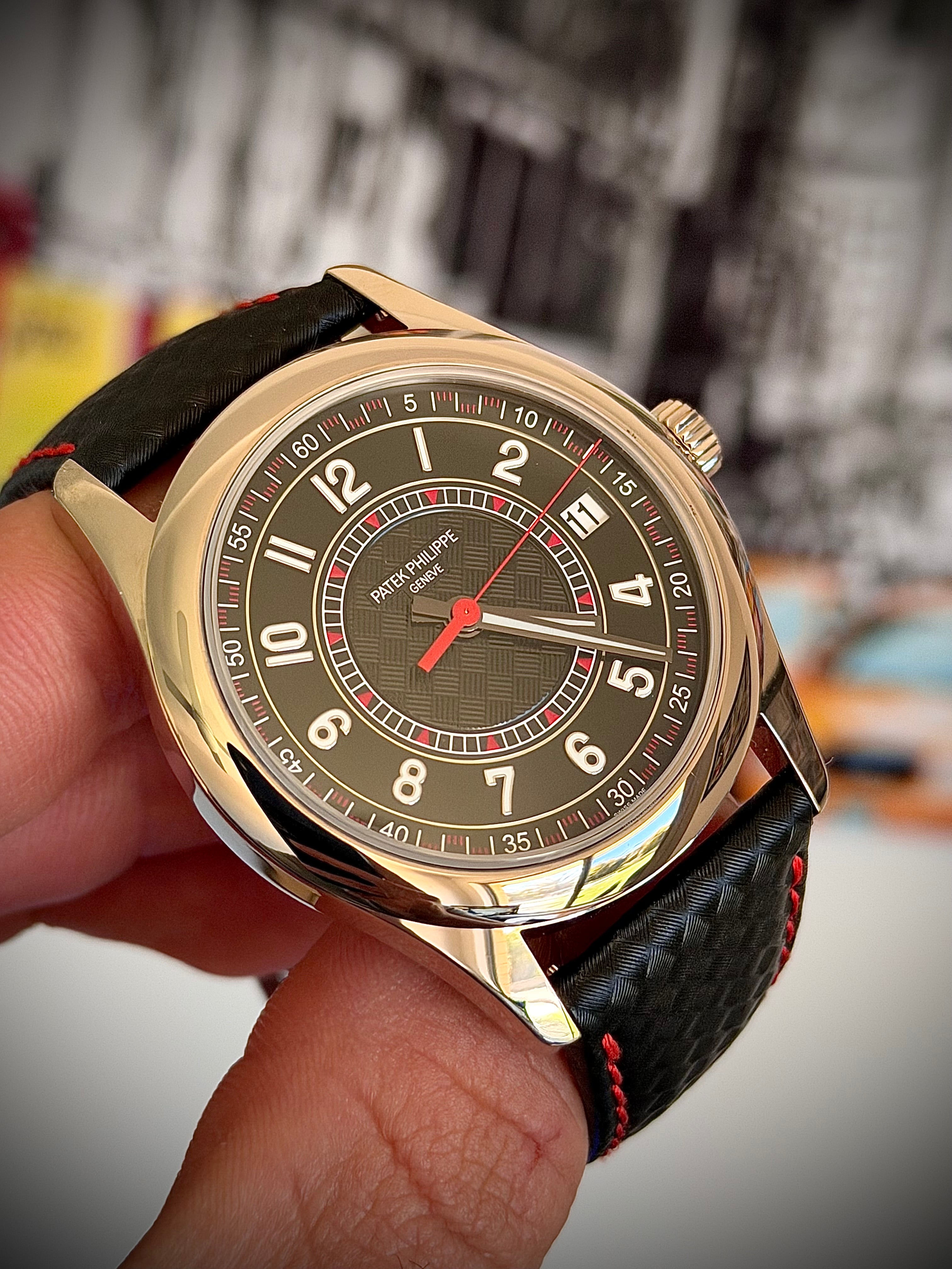 2025 PATEK PHILIPPE CALATRAVA 6007G, BLACK & RED, FULL SET, INC GST