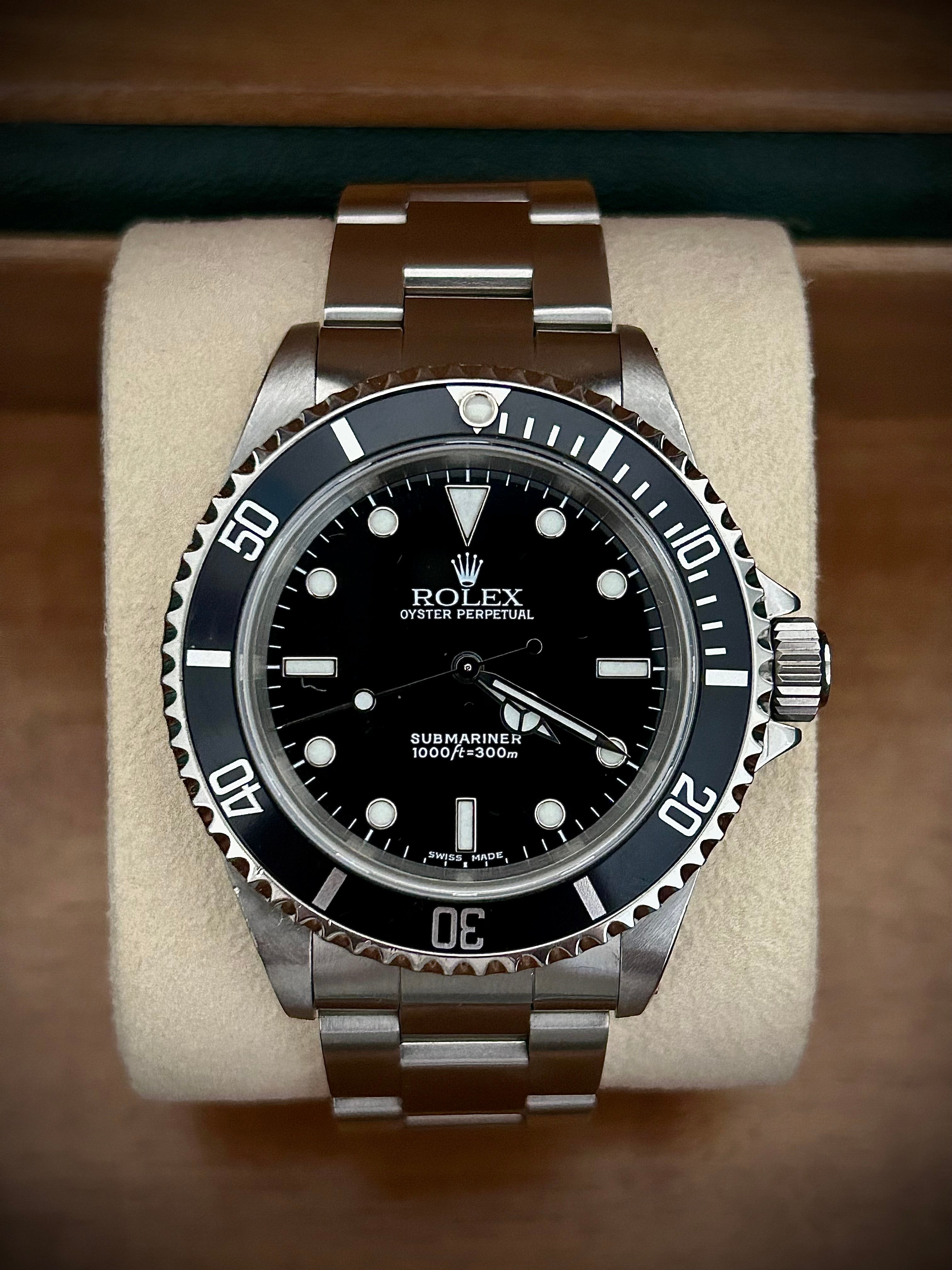 2001 ROLEX SUBMARINER TWO-LINER 14060M, RSC SERVICE, INC GST