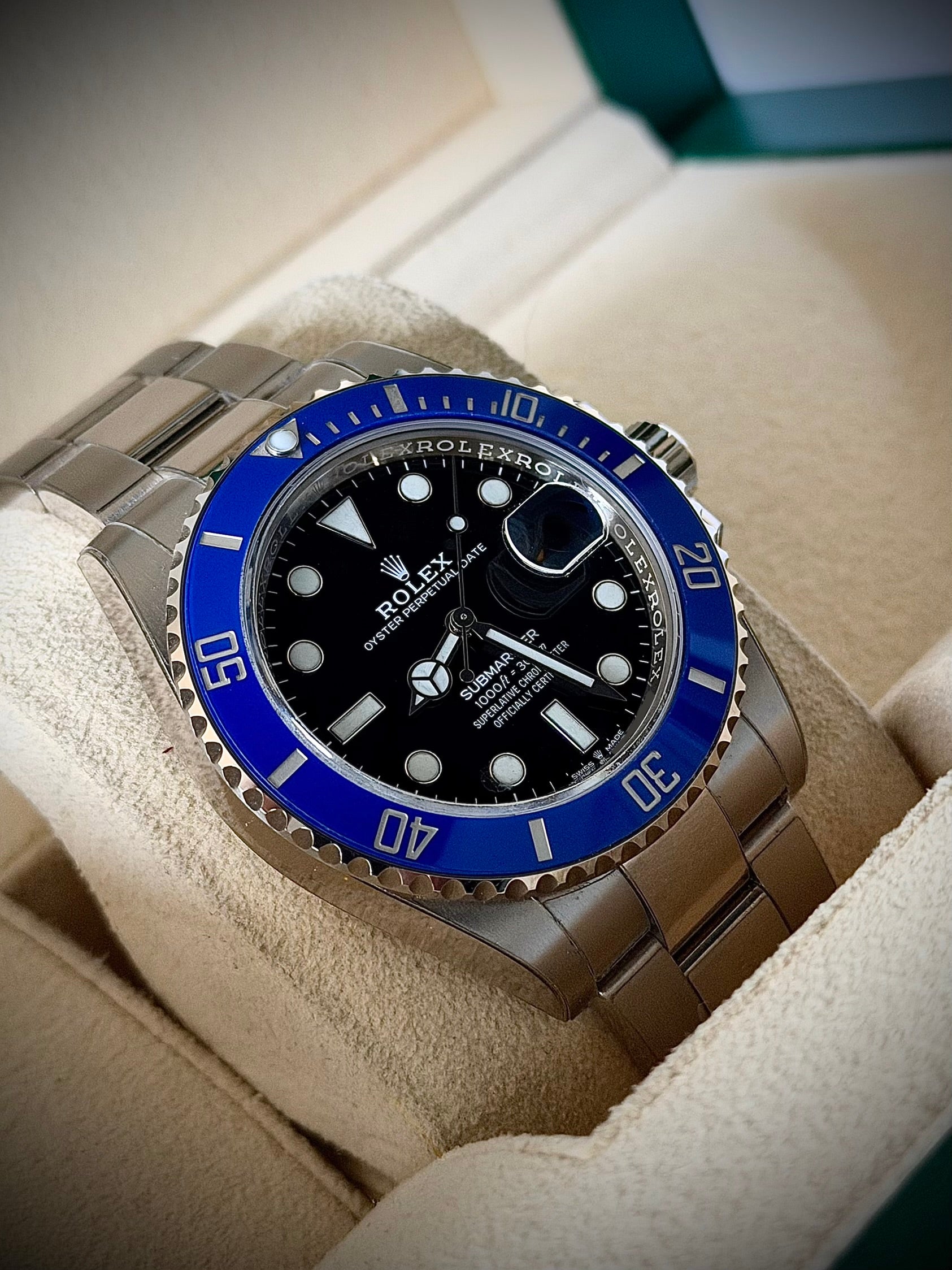 2023 ROLEX SUBMARINER DATE, 126619LB, COOKIE MONSTER, FULL SET, INC GST