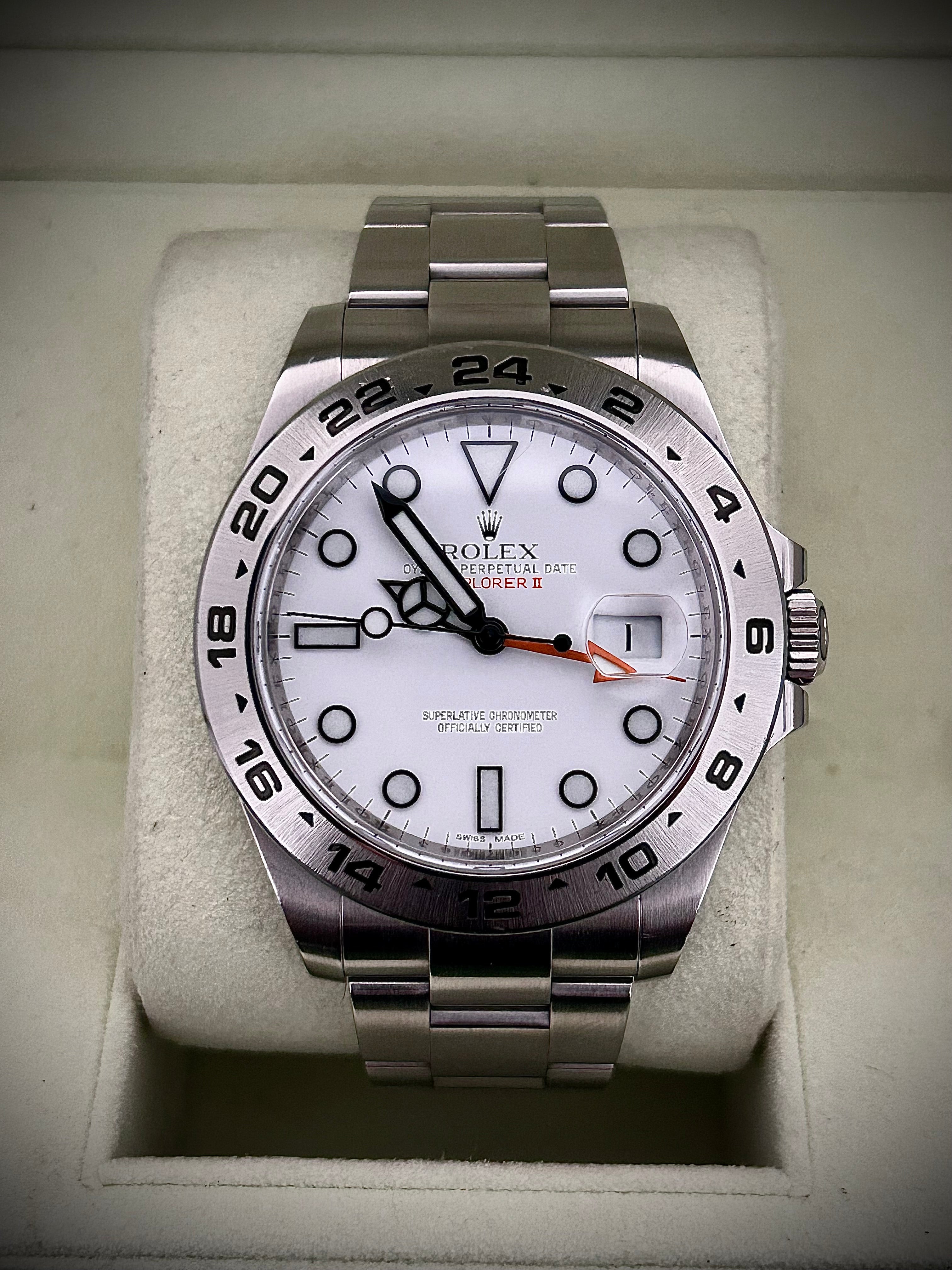 2012 ROLEX EXPLORER II “POLAR” 216570, FULL SET, INC GST