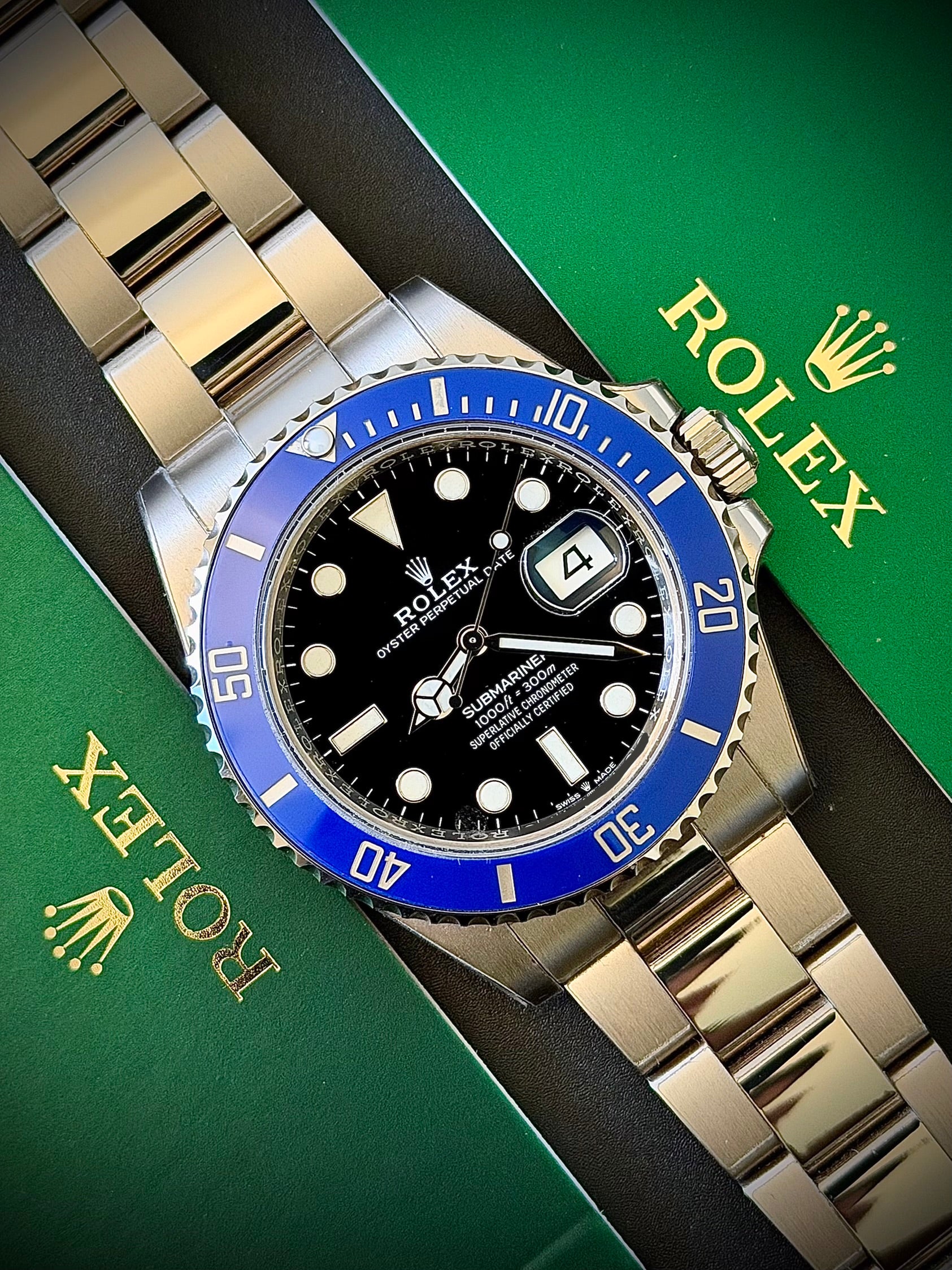 2023 ROLEX SUBMARINER DATE, 126619LB, COOKIE MONSTER, FULL SET, INC GST