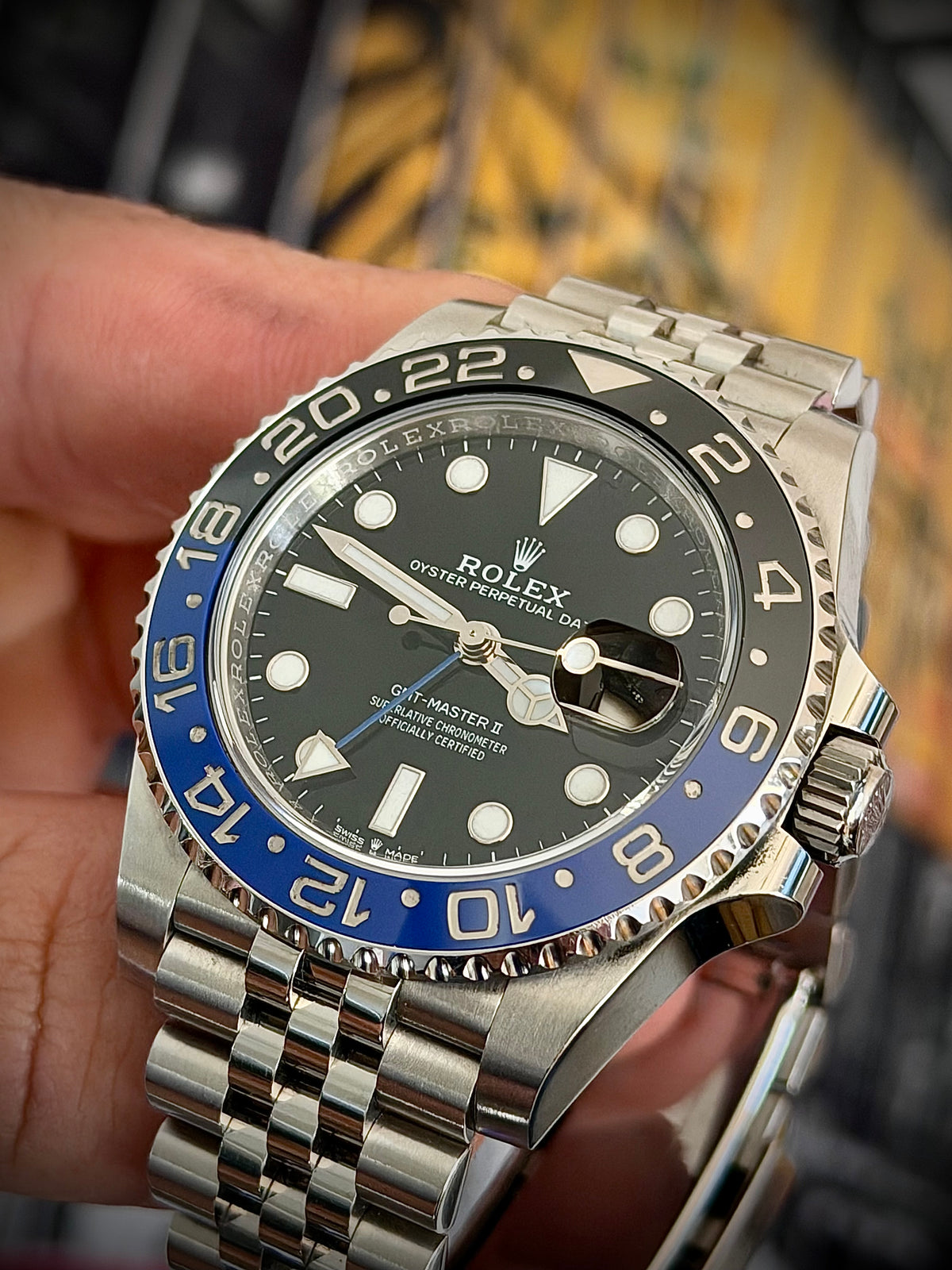 2020 ROLEX GMT-MASTER II “BATGIRL”, 126710BLNR, JUBILEE BRACELET, FULL SET, EXCELLENT CONDITION, INC GST