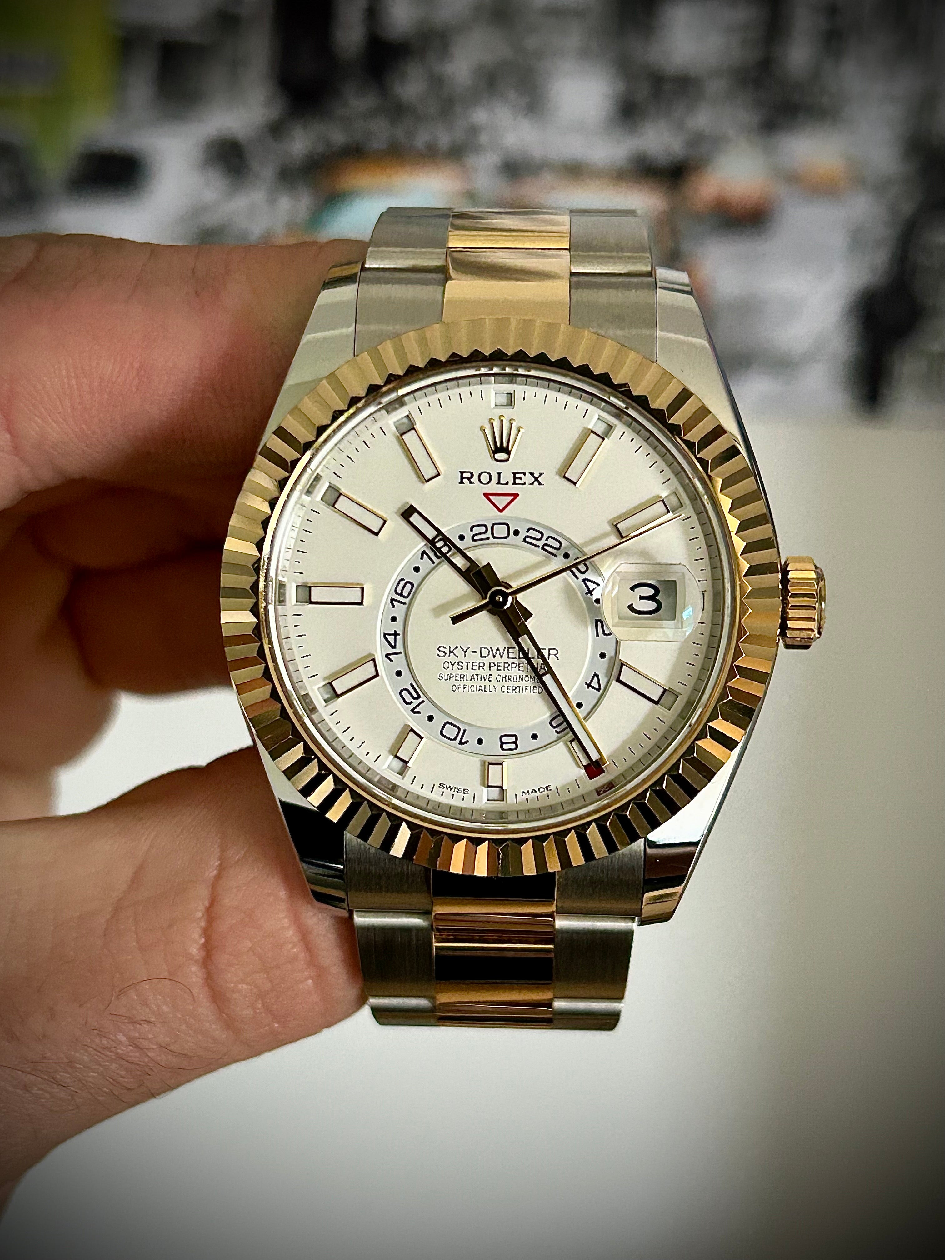 2021 ROLEX SKY DWELLER, TWO TONE, 326933, FULL SET, INC GST