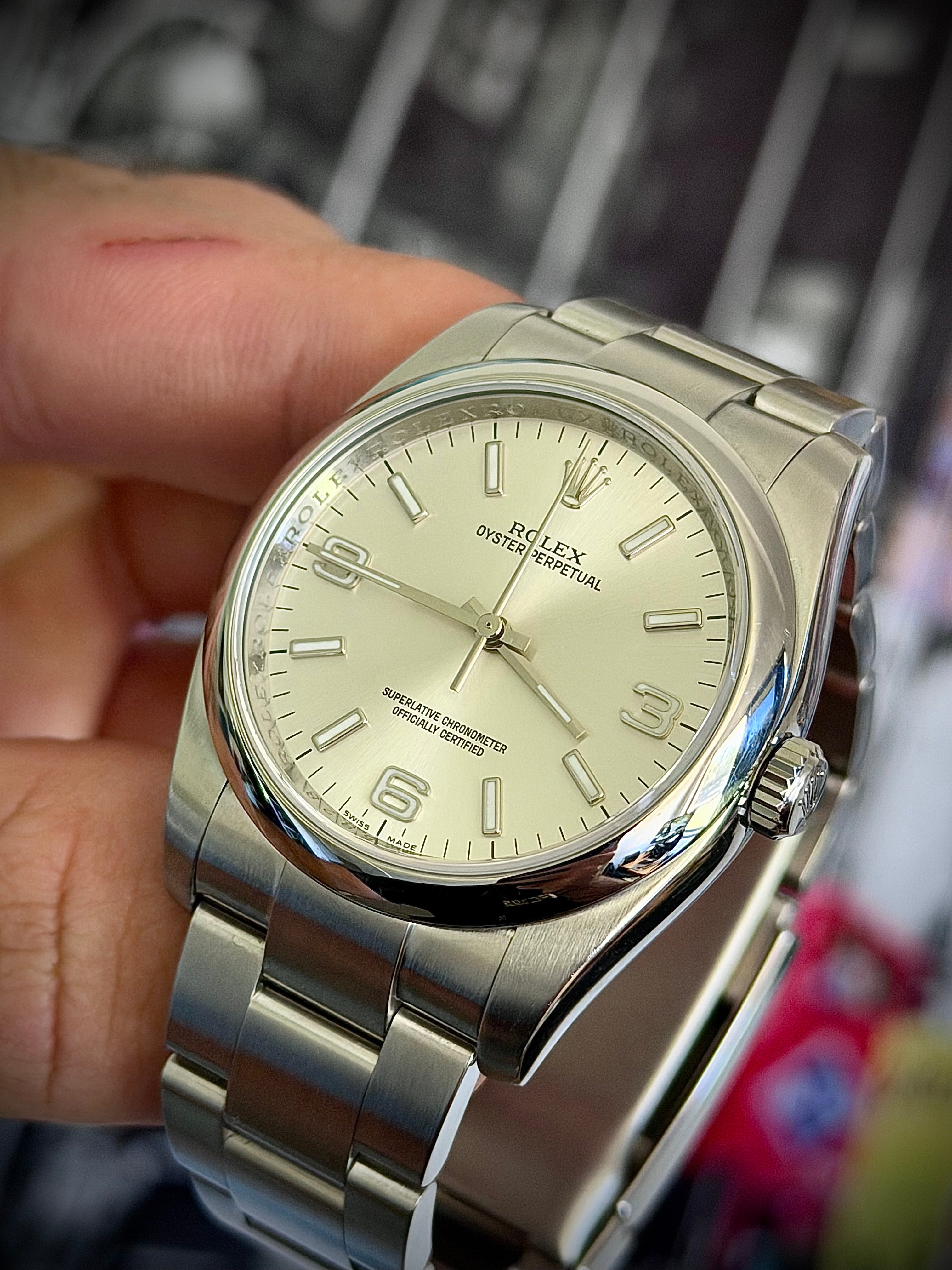 2012 ROLEX OYSTER PERPETUAL 36, FULL SET, INC GST