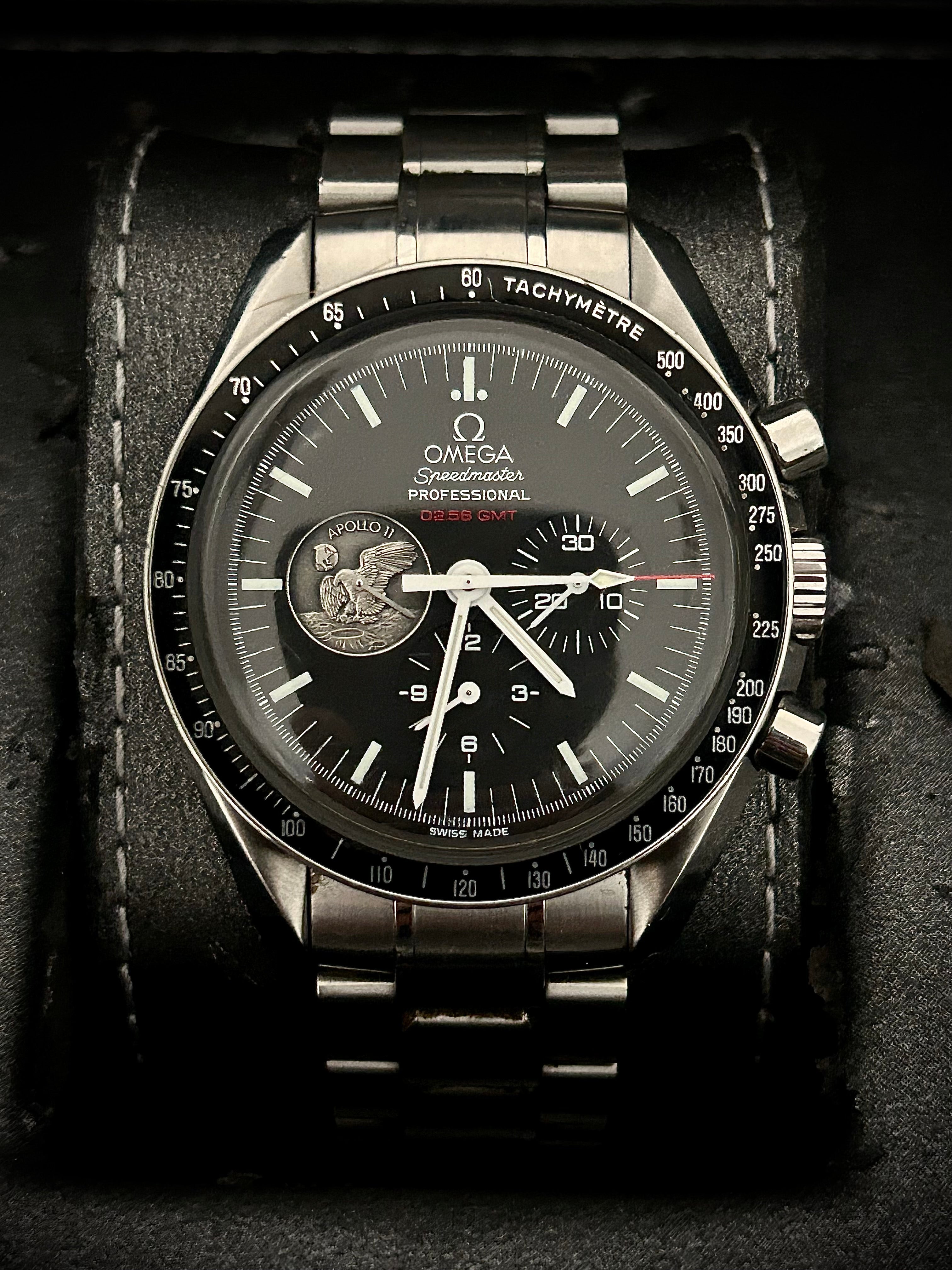 2009 OMEGA SPEEDMASTER MOONWATCH APOLLO 11, FULL SET, INC GST