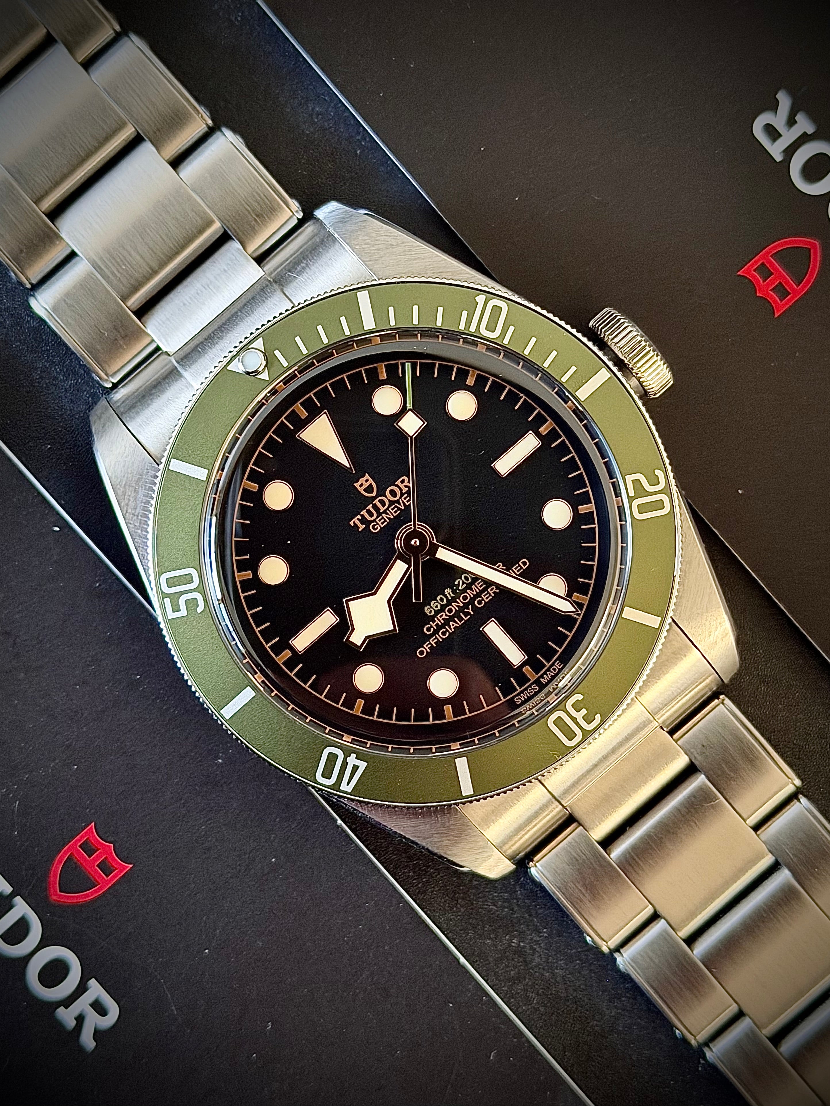 2018 TUDOR BLACK BAY HARRODS, 41MM, M79230G, FULL SET, INC GST