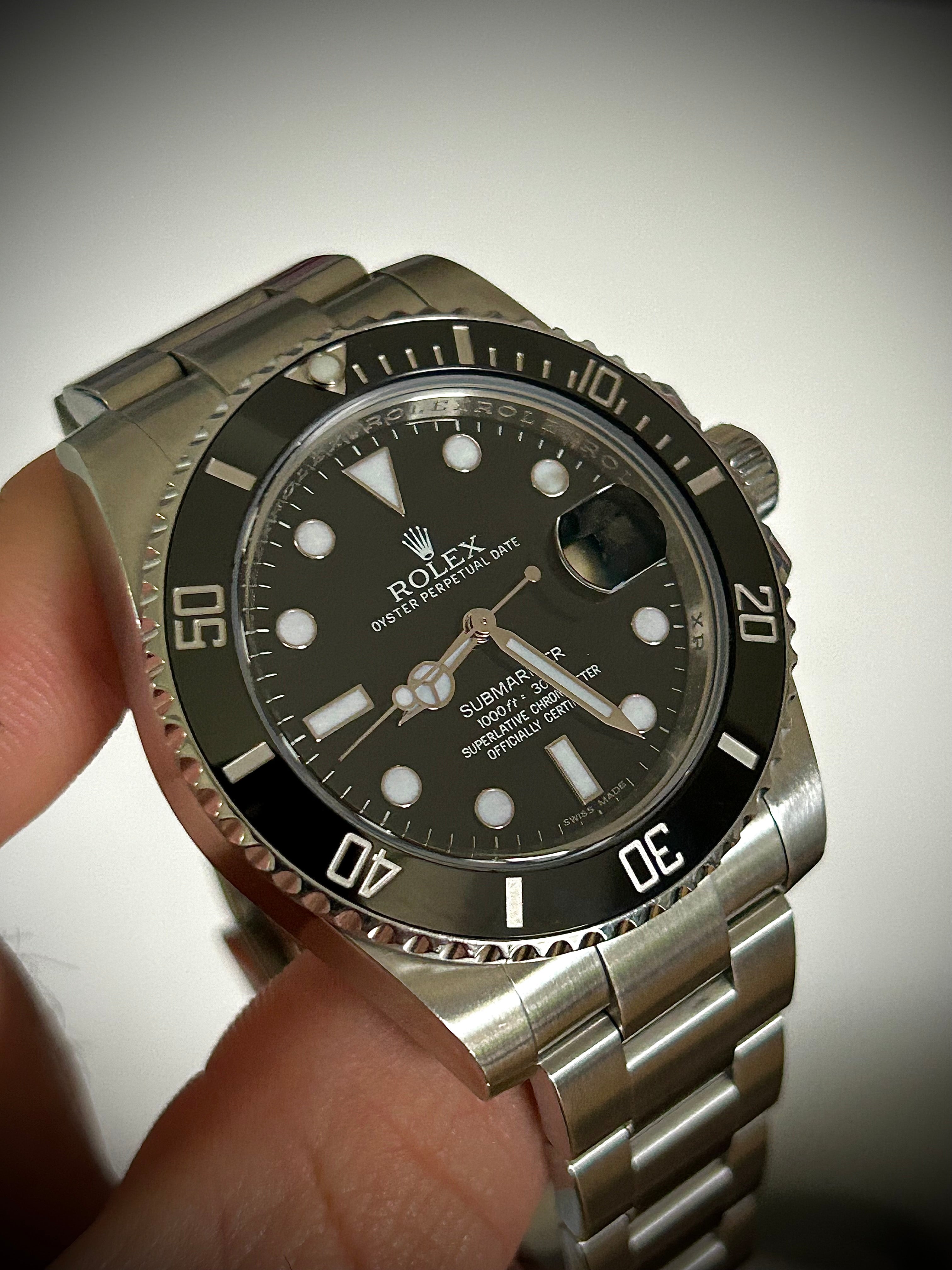 2012 ROLEX SUBMARINER DATE 116610LN, FULLY SERVICED, BOX AND PAPERS, INC GST
