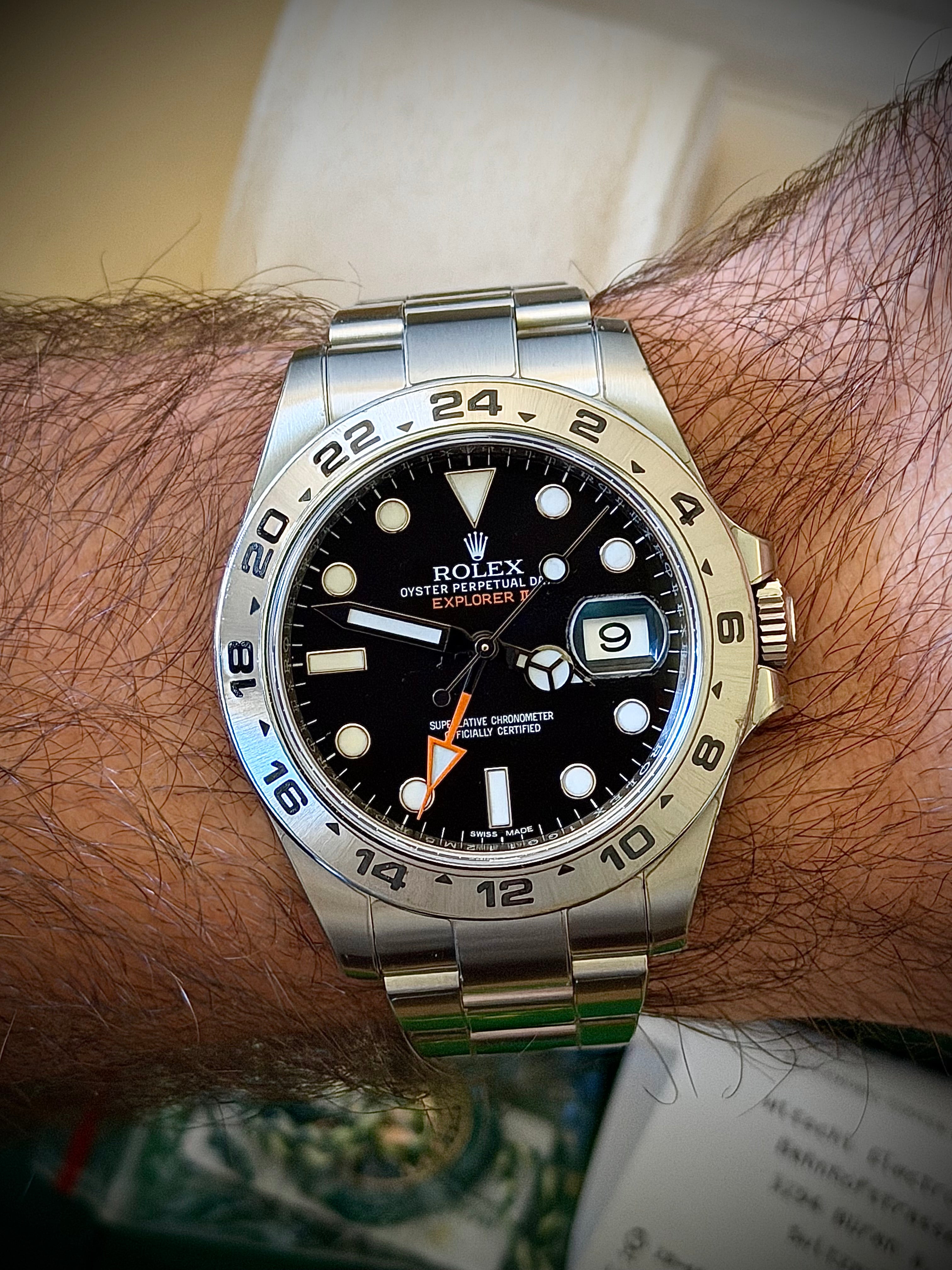 2020 ROLEX EXPLORER II, 216570, BLACK DIAL, FULL SET, NEW CARD, FULLY STICKERED, INC GST