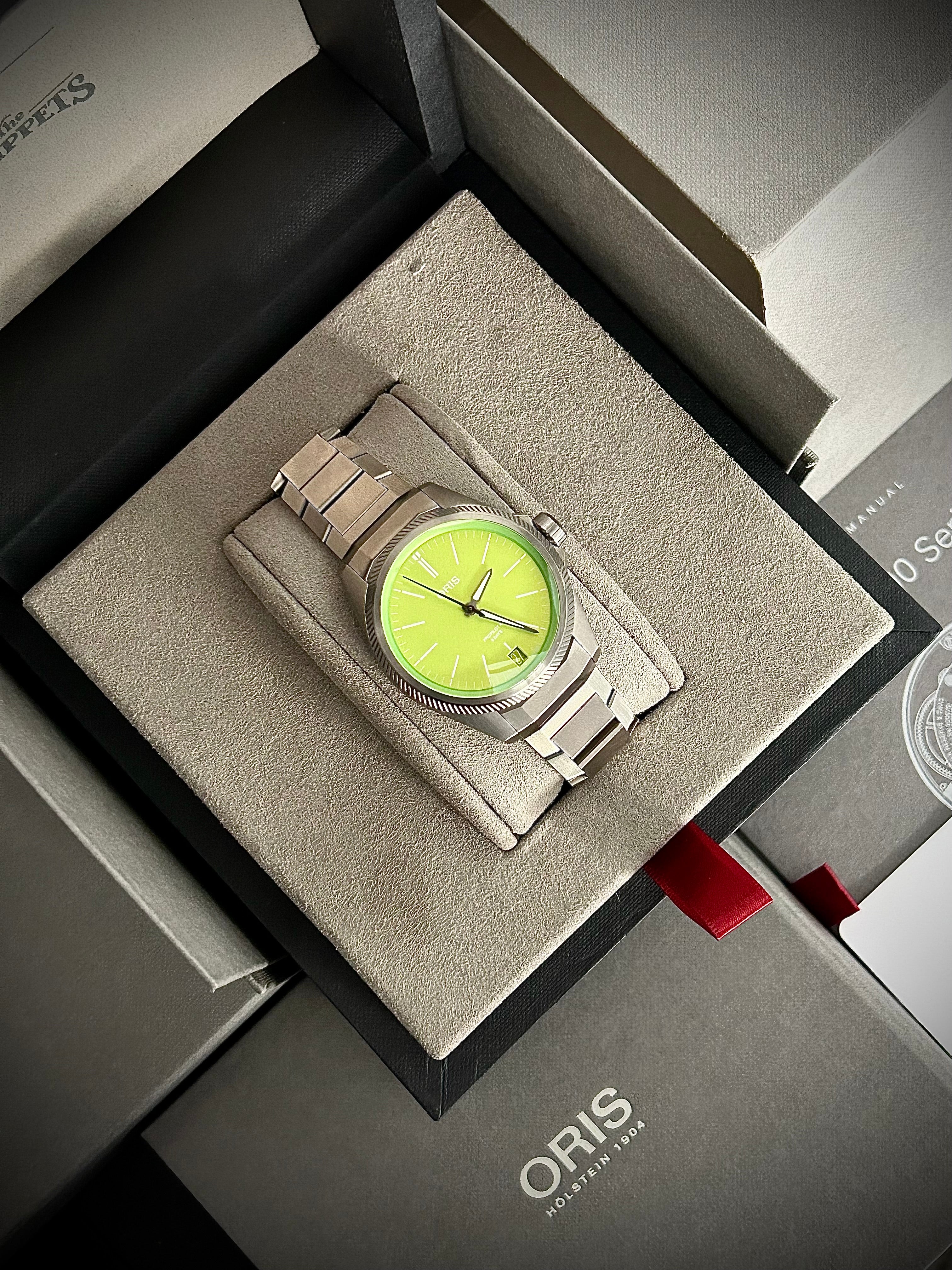 2023 ORIS PRO PILOT X “KERMIT”, FULL SET, INC GST