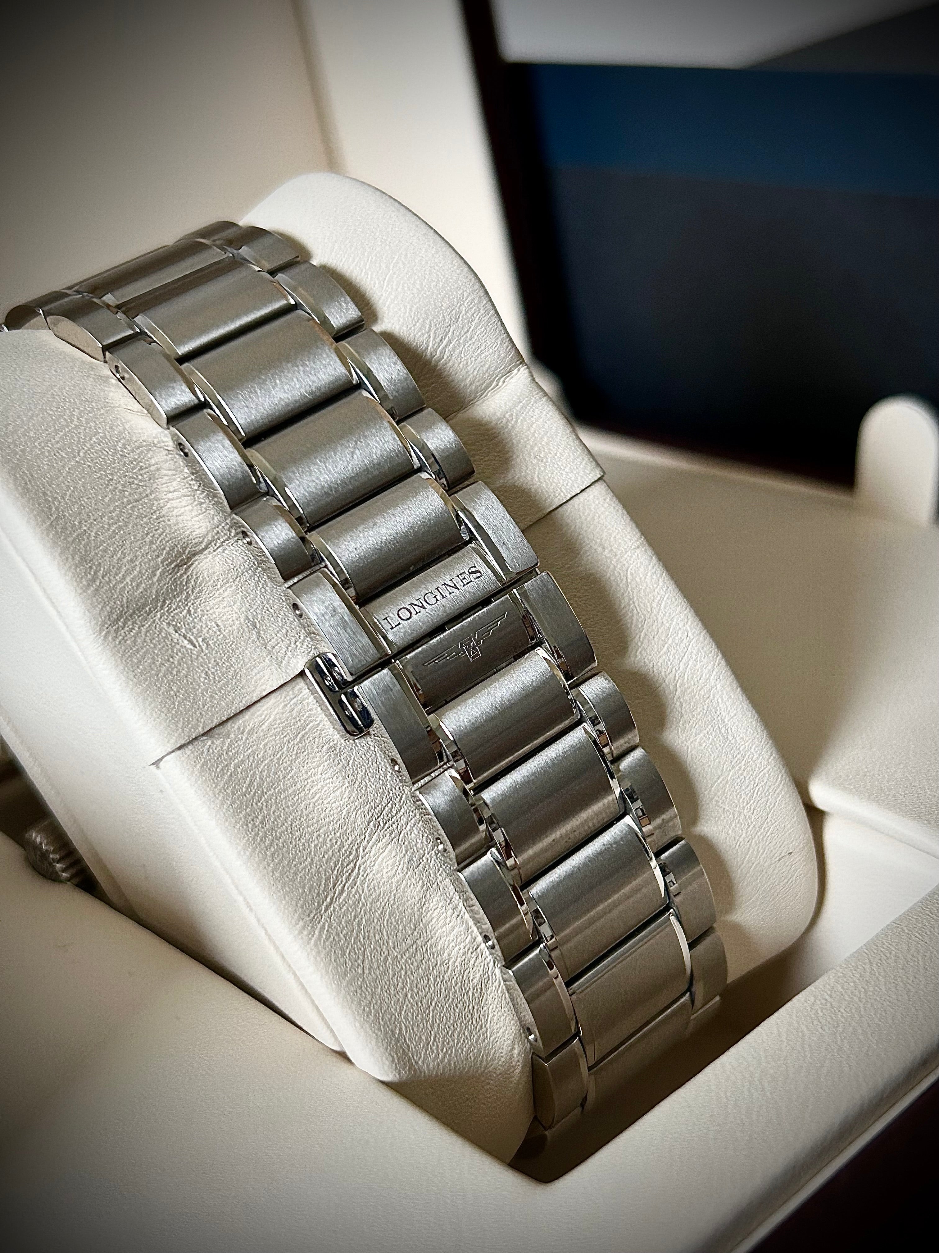 2024 LONGINES SPIRIT CHRONOGRAPH, L3.820.4.53.6, FULL SET, INC GST