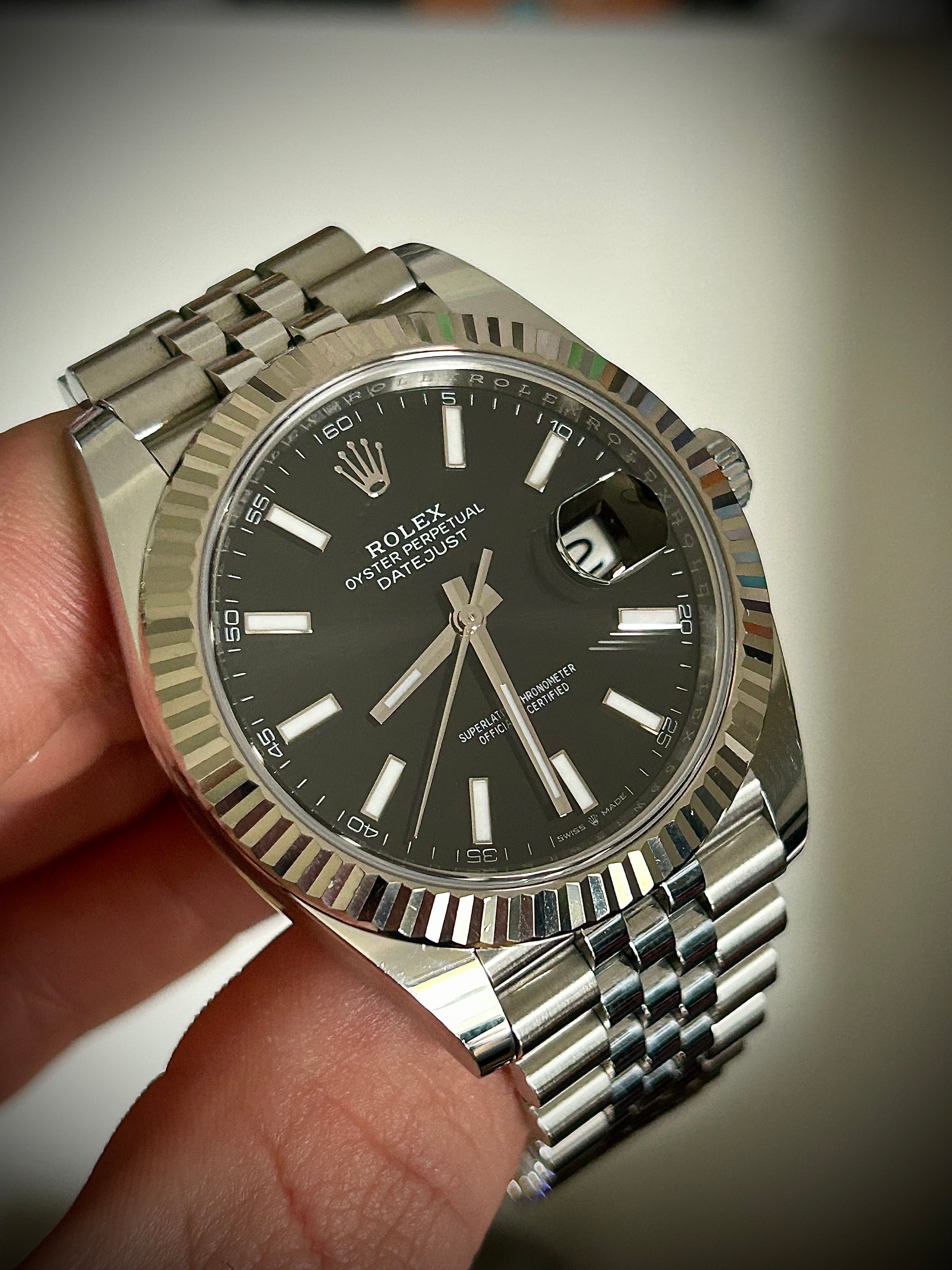 2020 ROLEX DATEJUST 41, BLACK DIAL, 126334, FULL SET, INC GST