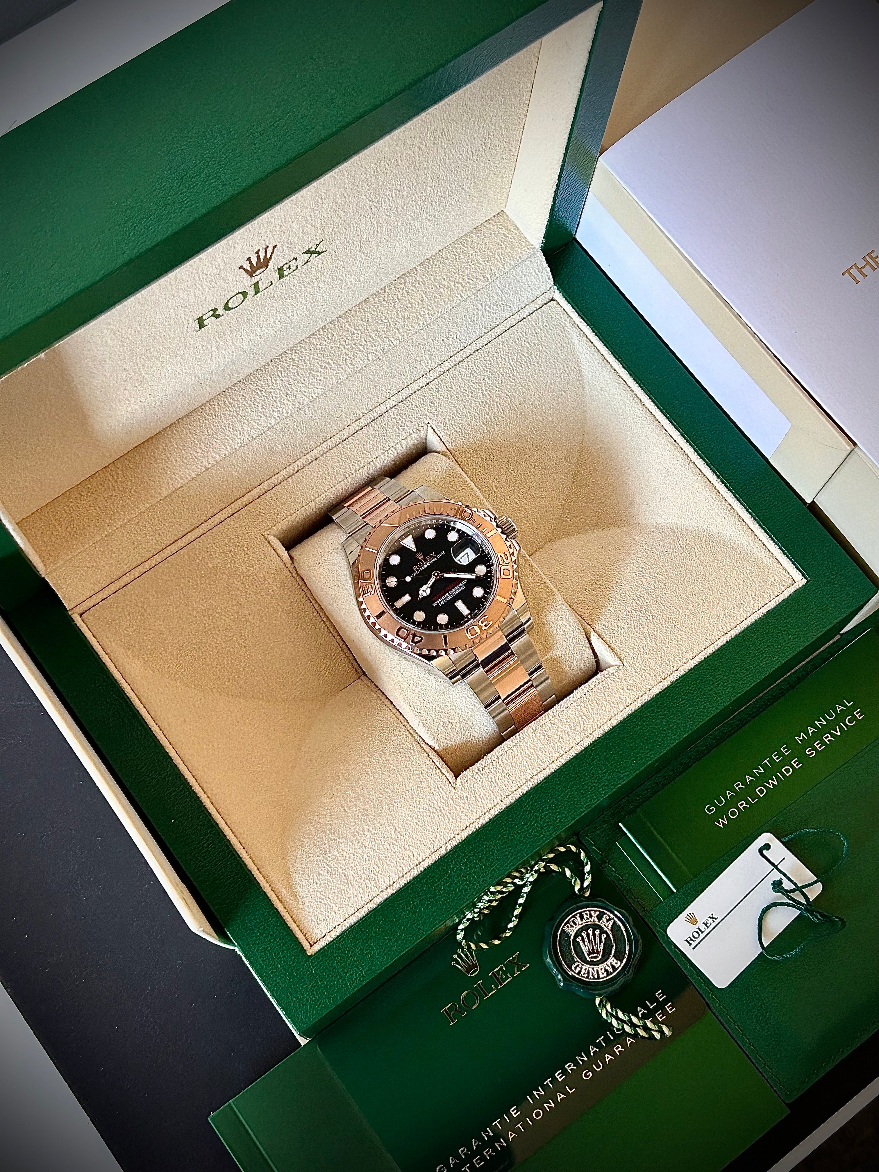 2022 ROLEX YACHT-MASTER 40, ROSE GOLD, 126621, FULL SET