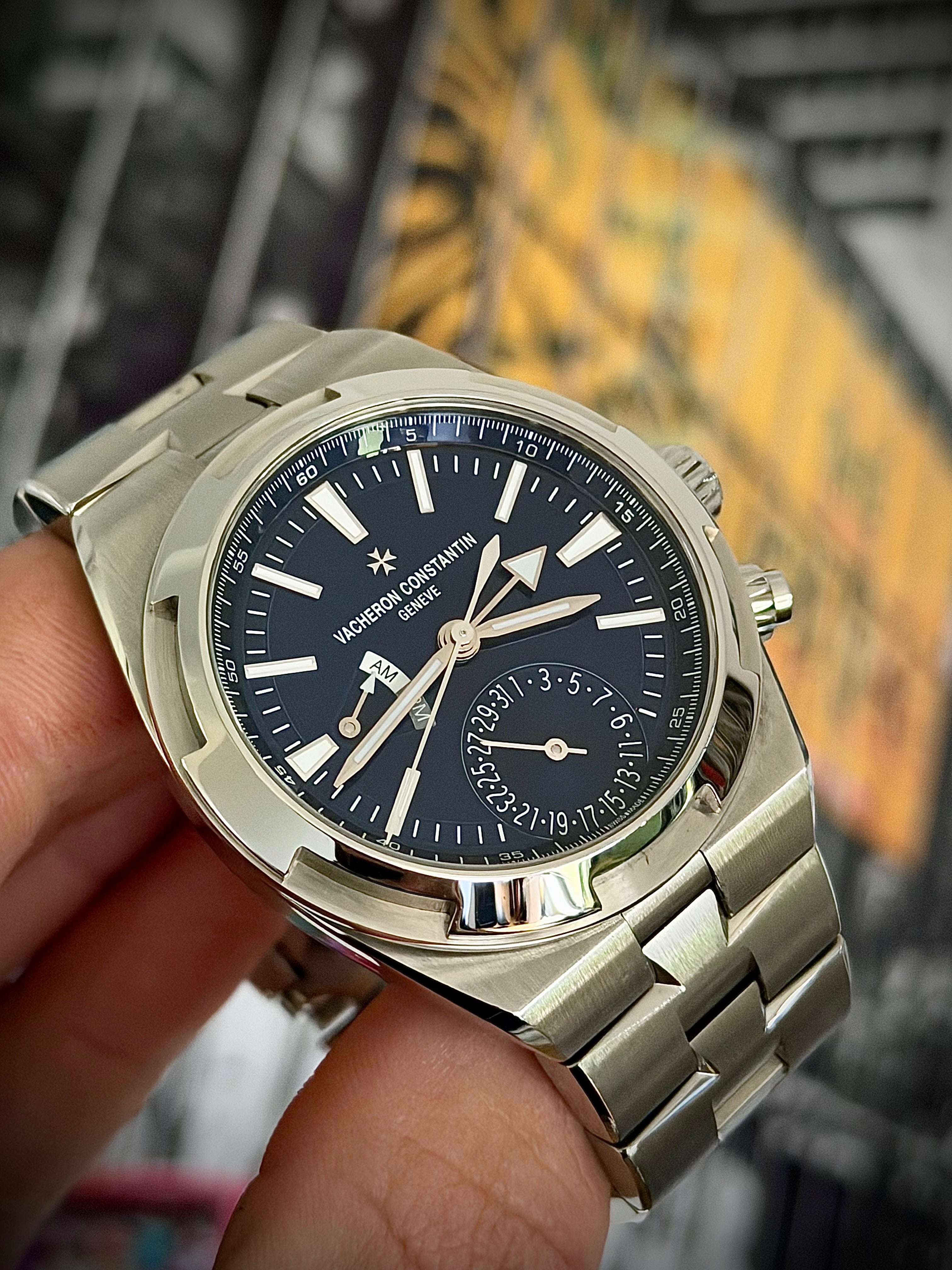 2020 VACHERON CONSTANTIN OVERSEAS DUAL TIME, BLUE DIAL, 7900V/110A-B546, FULL SET, INC GST