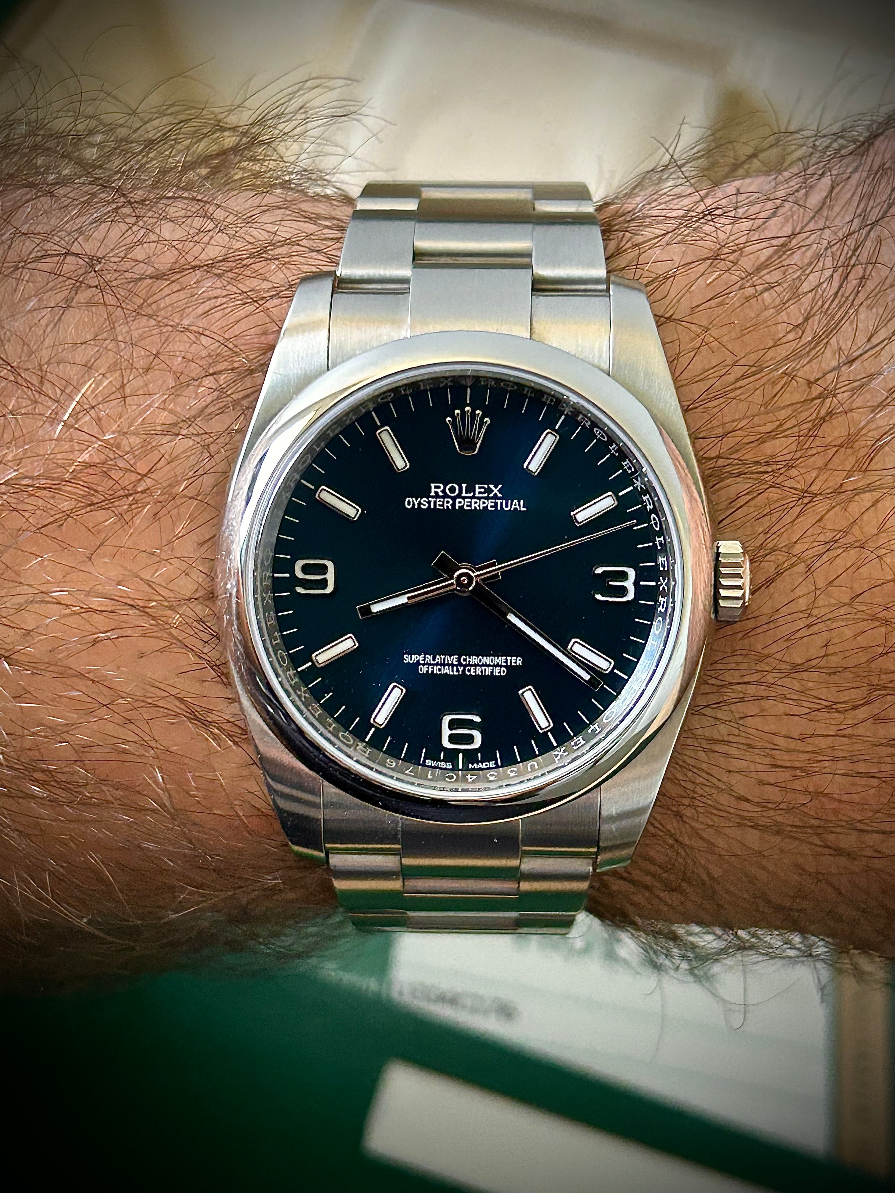 2018 ROLEX OYSTER PERPETUAL 36, FULL SET, INC GST