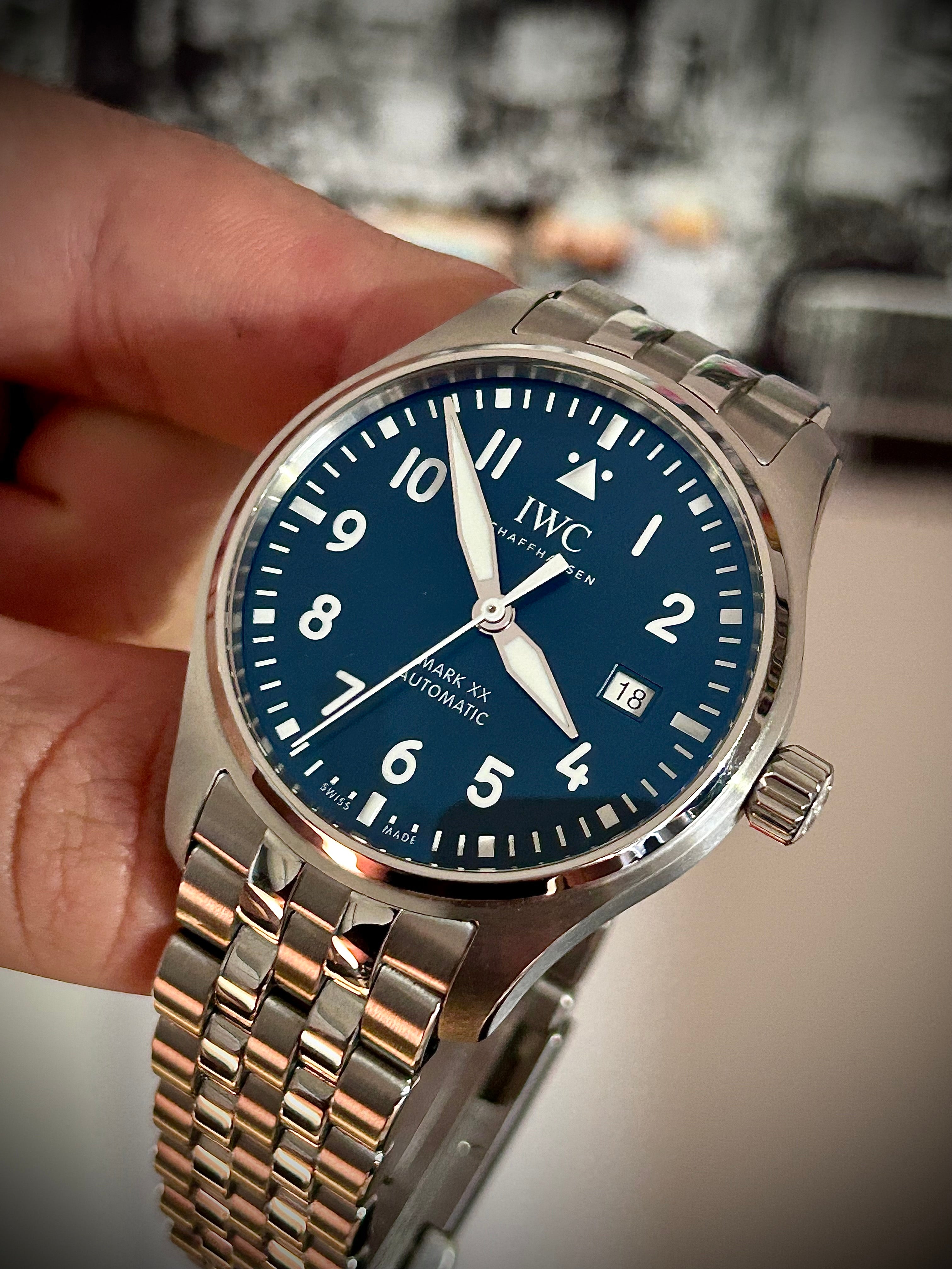 2024 IWC PILOT’S WATCH MARK XX, BLUE DIAL, IW328204, FULL SET, INC GST