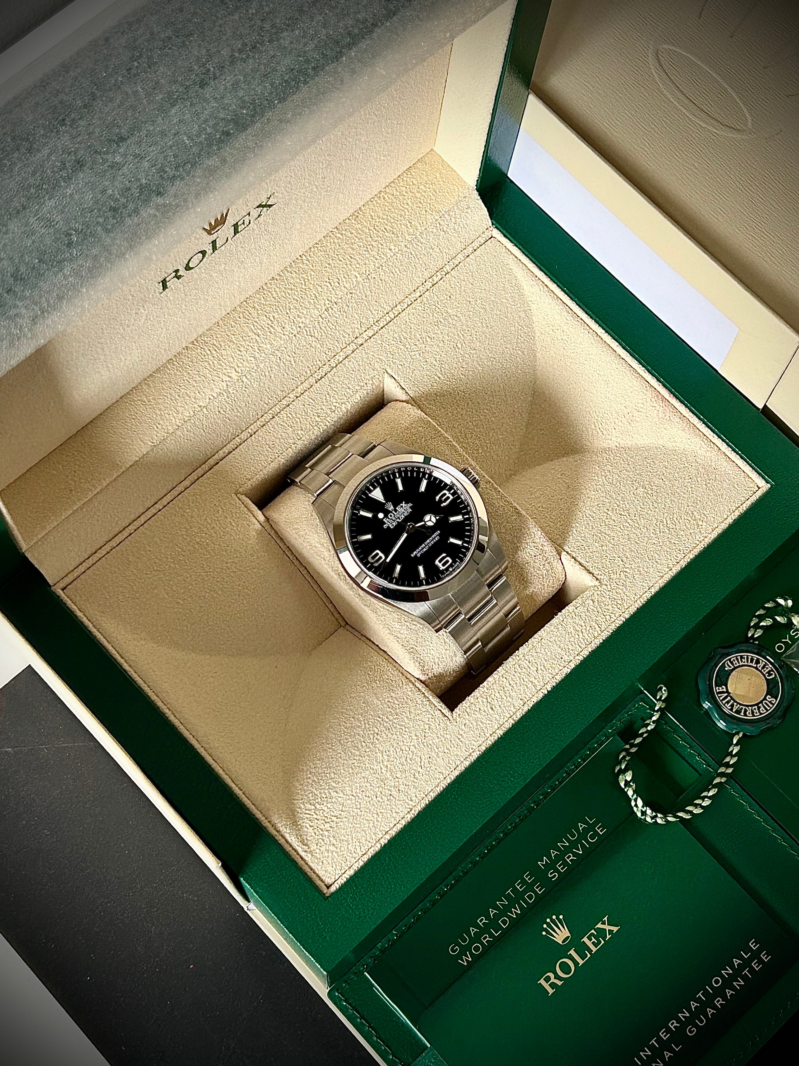 2024 ROLEX EXPLORER 40, 224270, FULL SET, INC GST