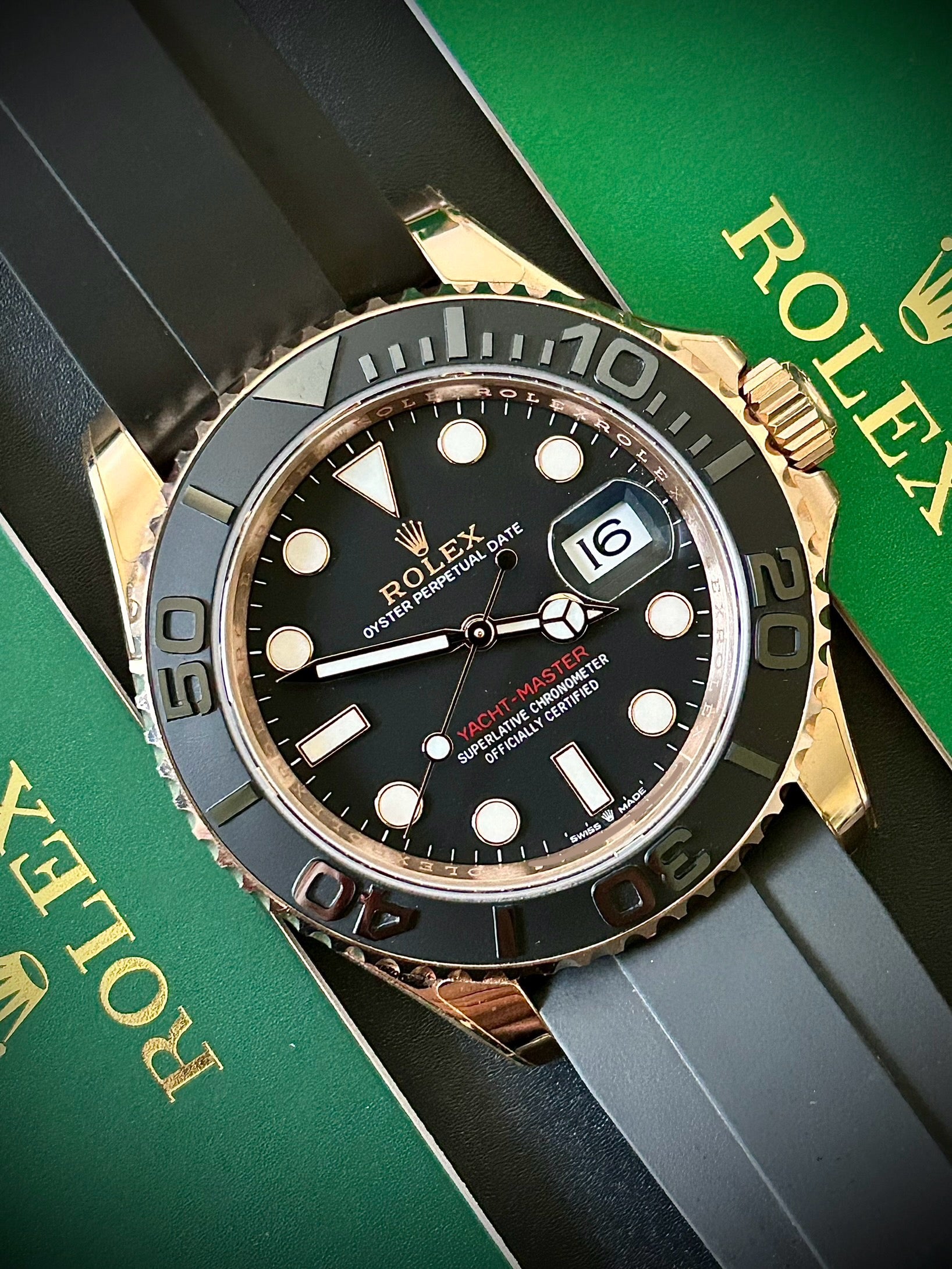 2024 ROLEX YACHT-MASTER 40, ROSE GOLD, 126655, FULL SET