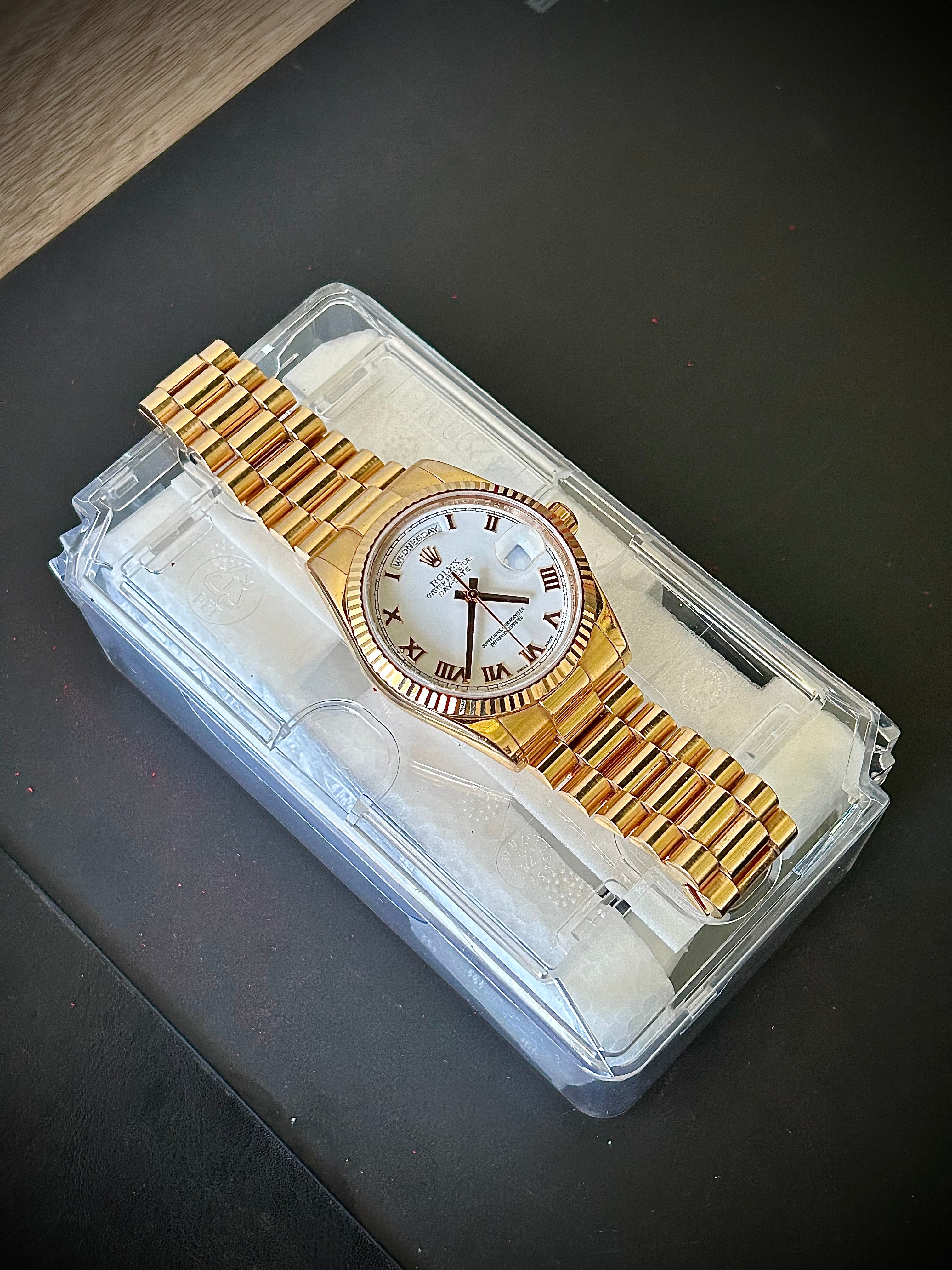 2008 ROLEX DAY-DATE 36, 118235, ROSE GOLD, WATCH ONLY, INC GST