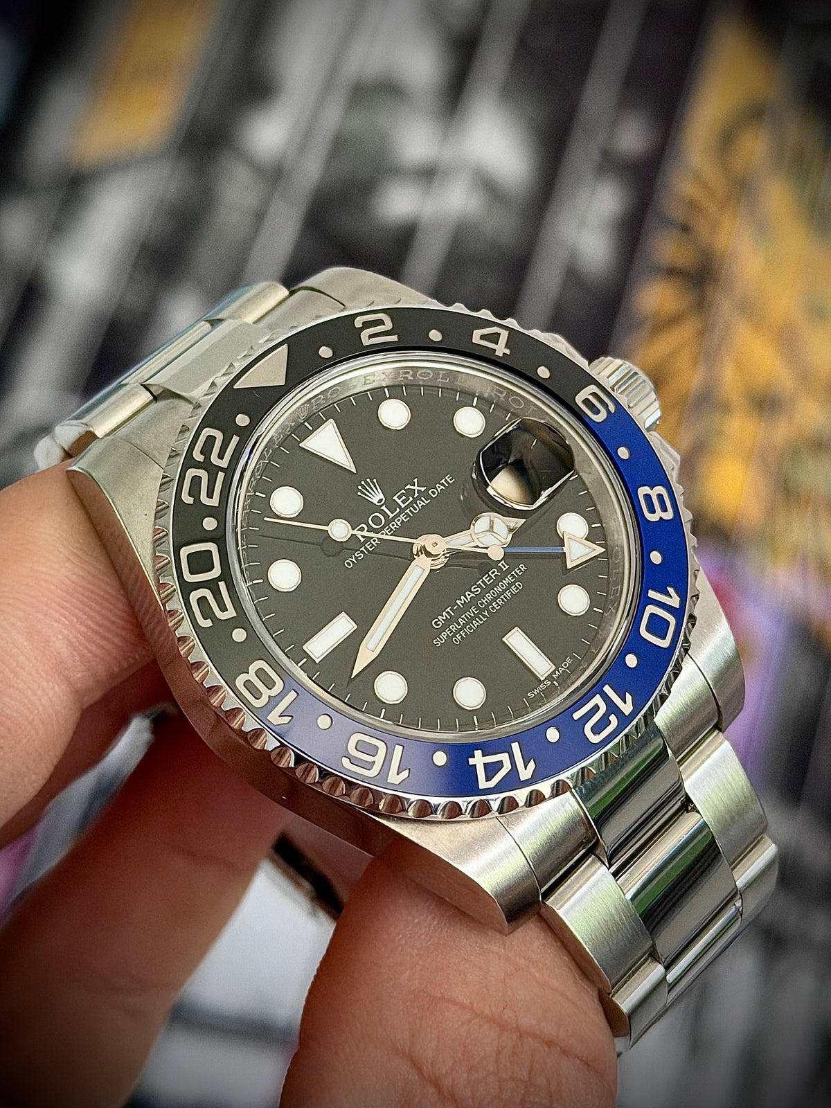 2013 ROLEX GMT-MASTER II “BATMAN”, 116710BLNR, BOX & PAPERS, EXCELLENT CONDITION, INC GST