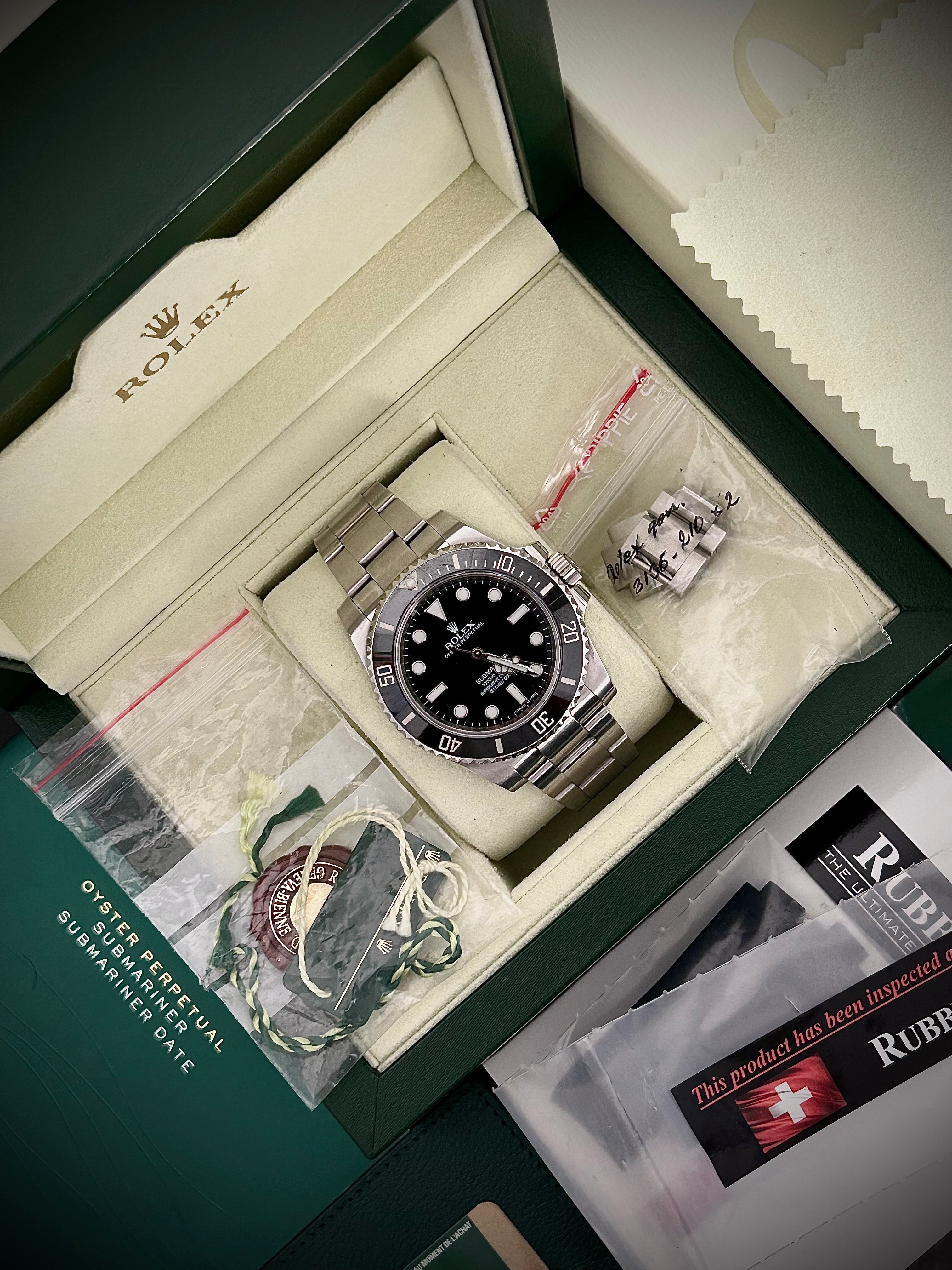 2013 ROLEX SUBMARINER NO DATE, 114060, FULL SET, INC GST