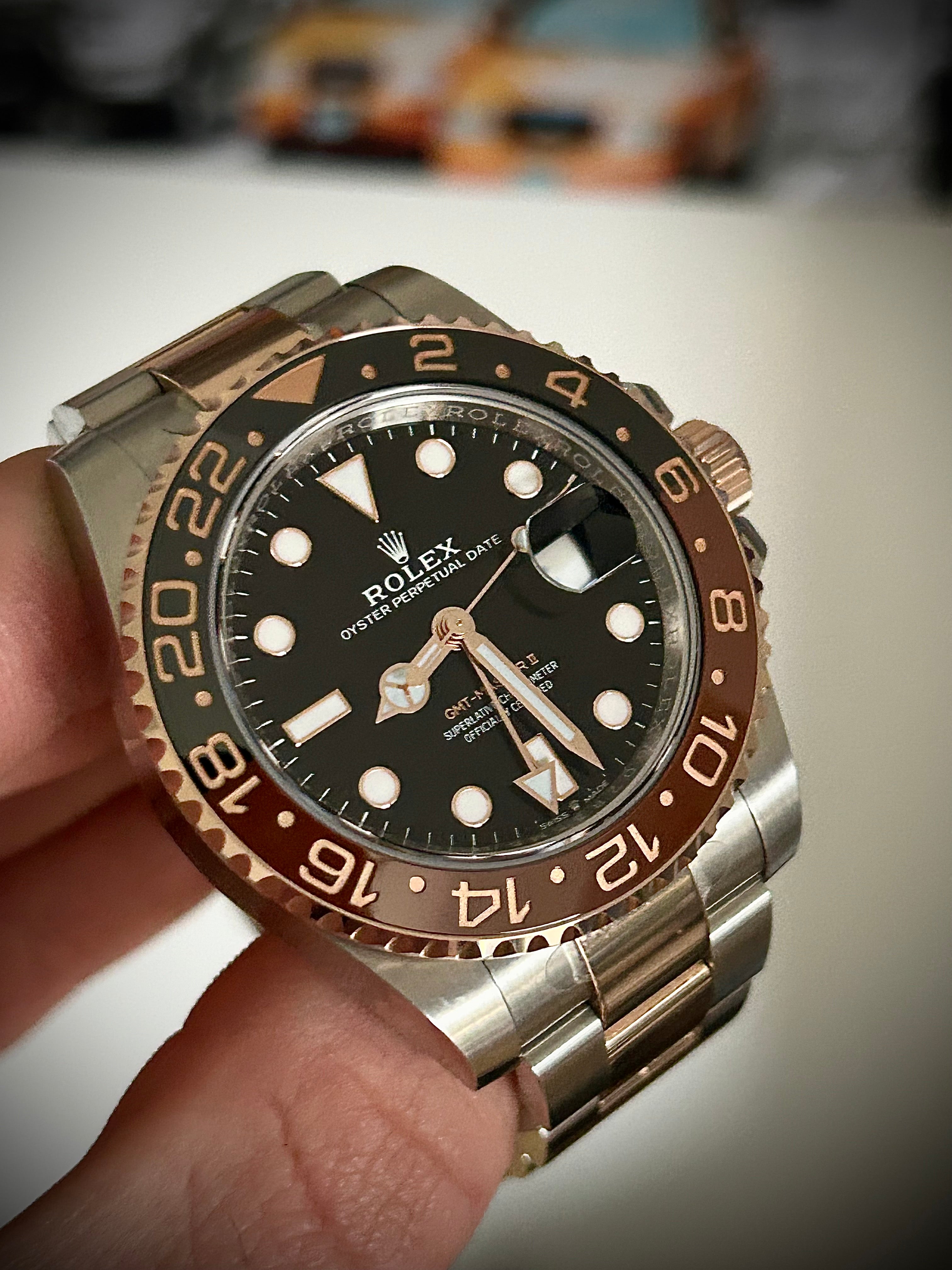 2022 ROLEX GMT MASTER II, ROOTBEER, 126711CHNR, FULL SET, INC GST