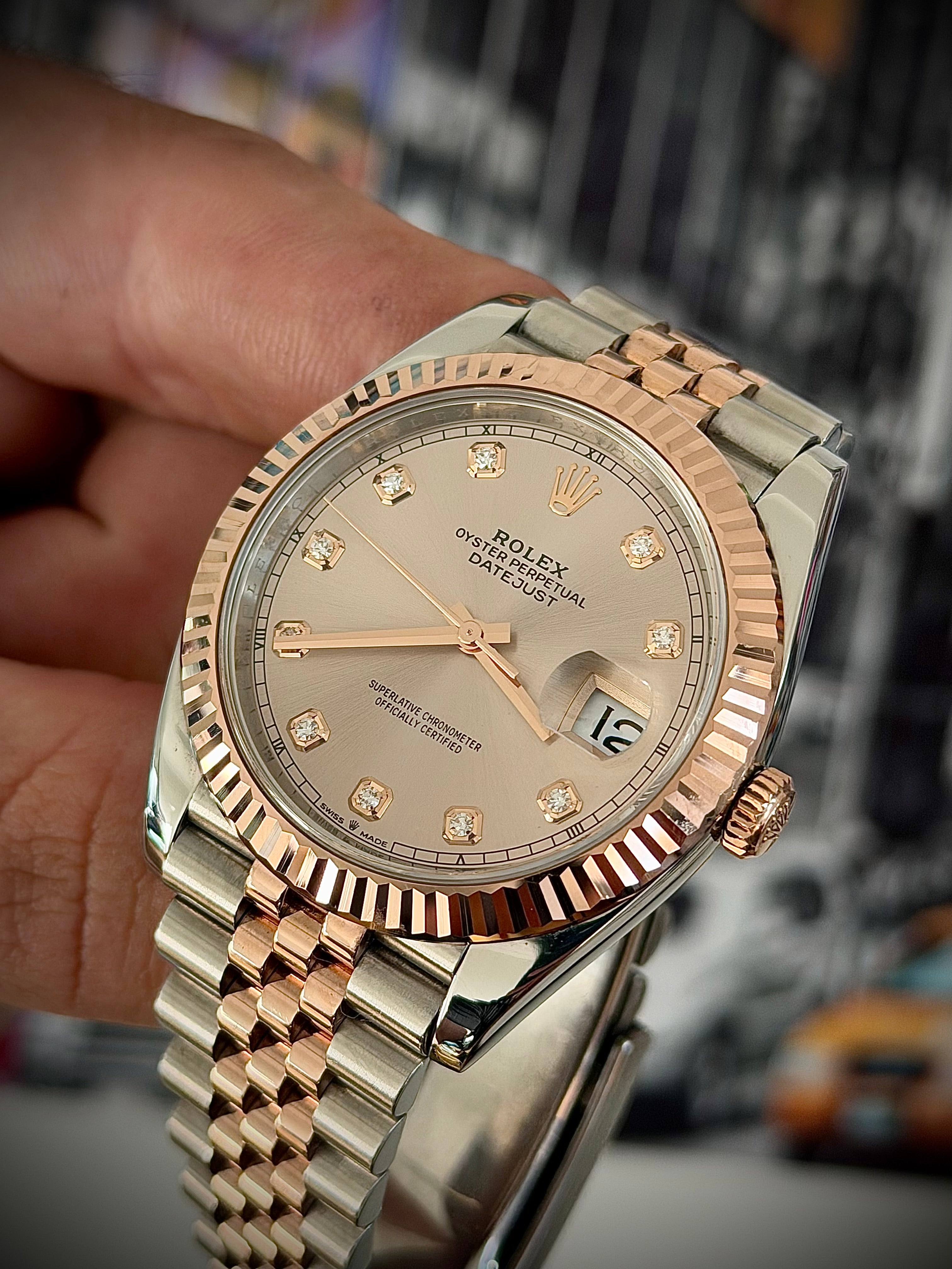 2021 ROLEX DATEJUST 41, DIAMOND SUNDUST DIAL, 126331, BOX AND PAPERS, INC GST