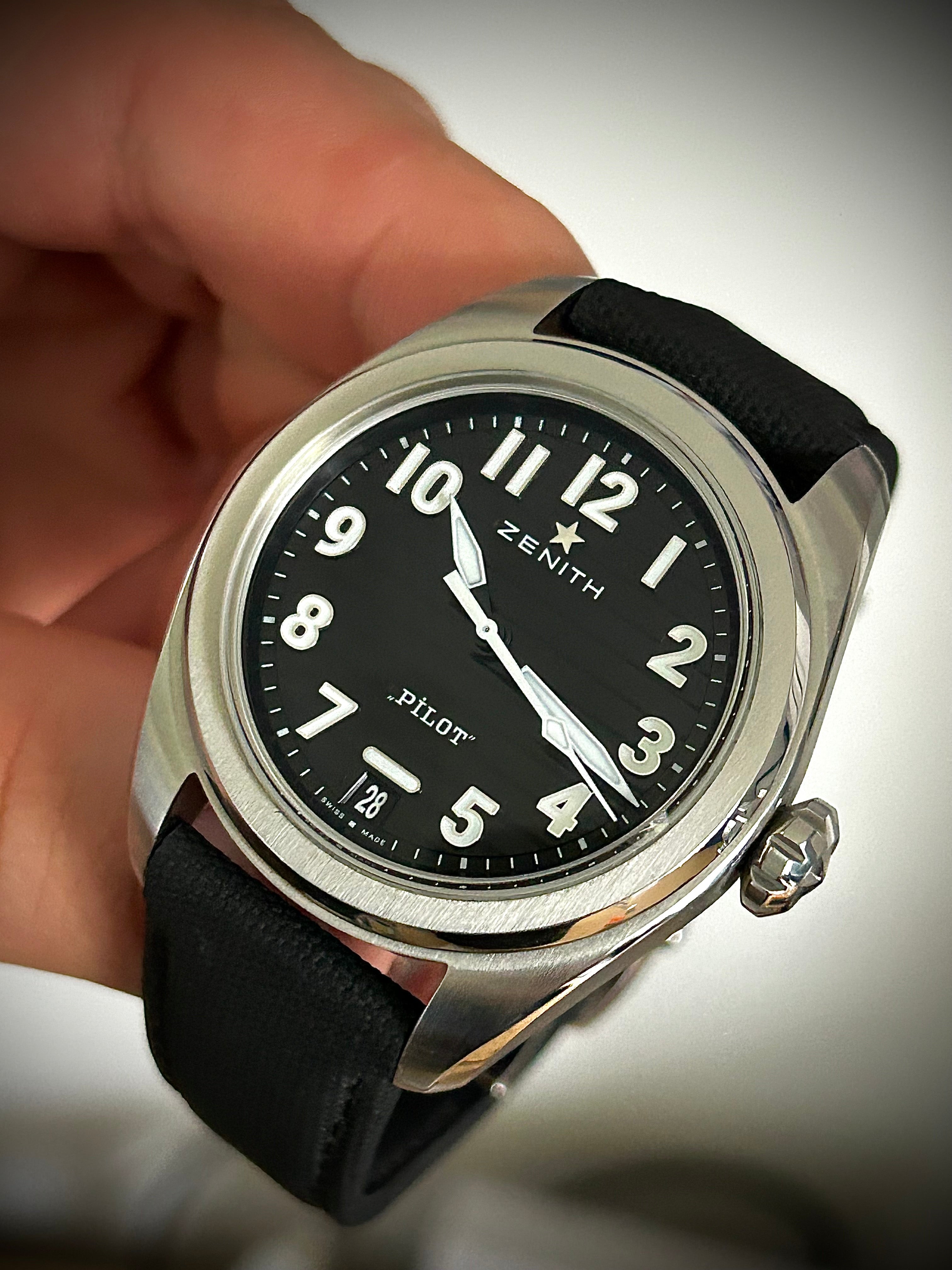 2023 ZENITH PILOT AUTOMATIC, 03.4000.3620/21.I001, FULL SET, INC GST