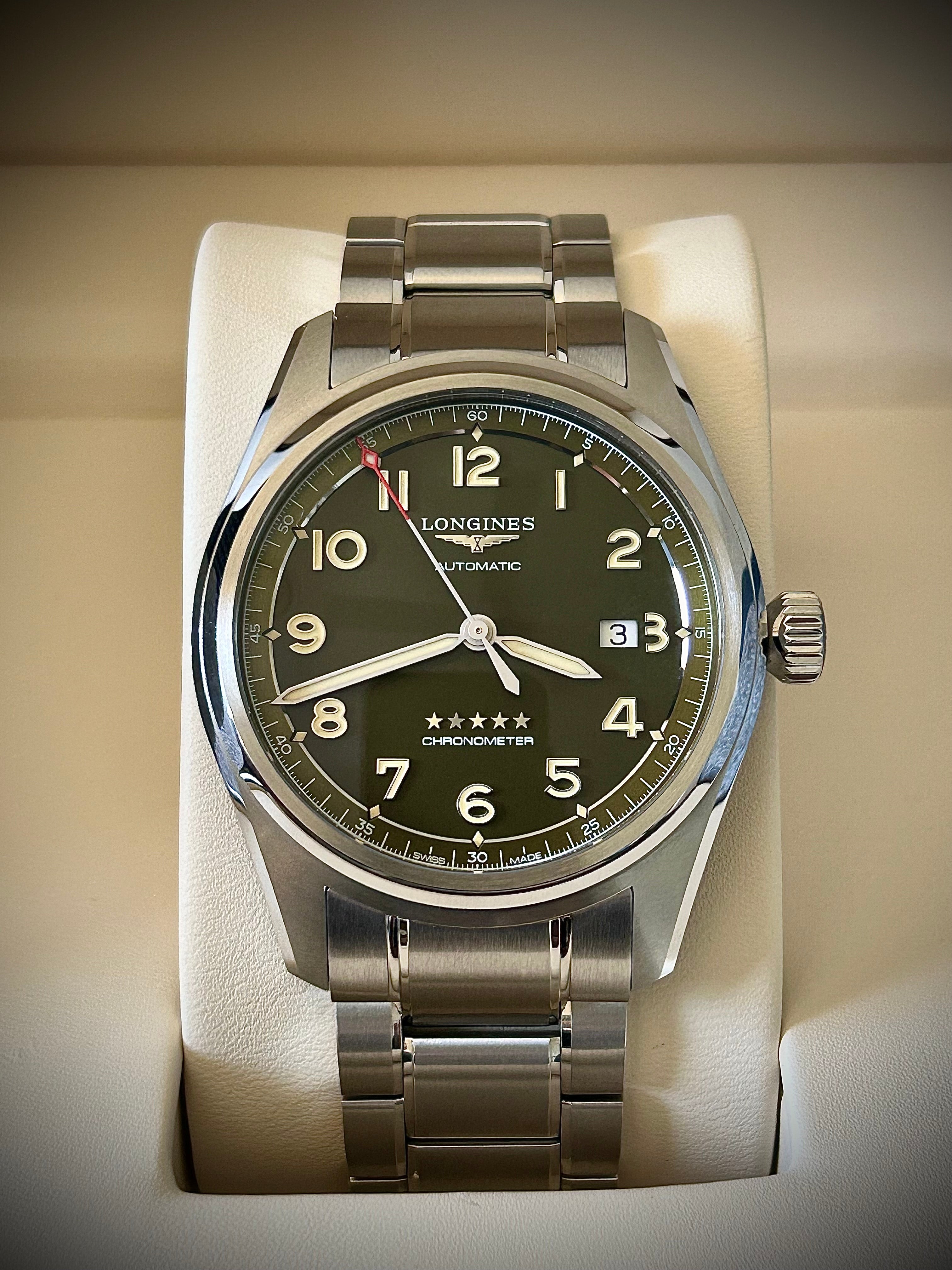 2025 LONGINES SPIRIT, GREEN DIAL, FULL SET, INC GST