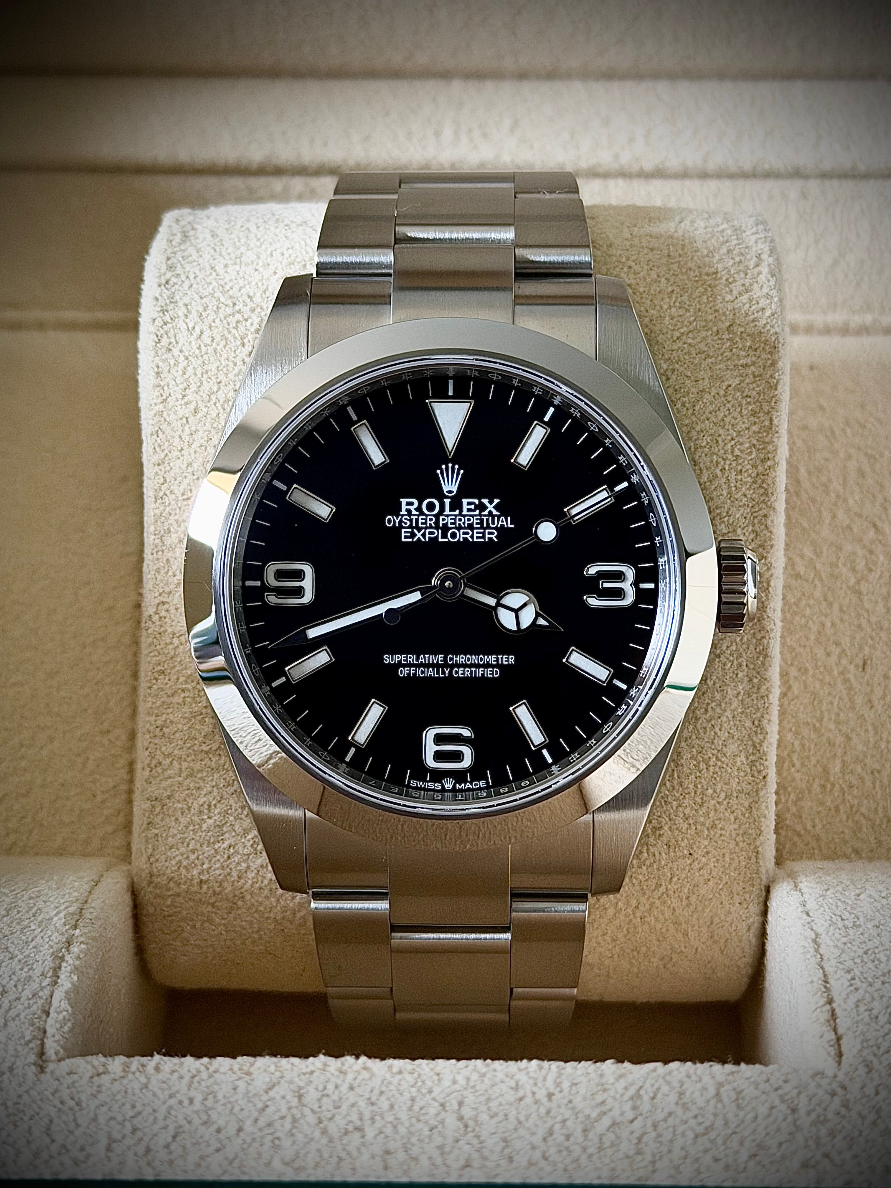 2023 ROLEX EXPLORER 40, 224270, FULL SET, MINT CONDITION, INC GST