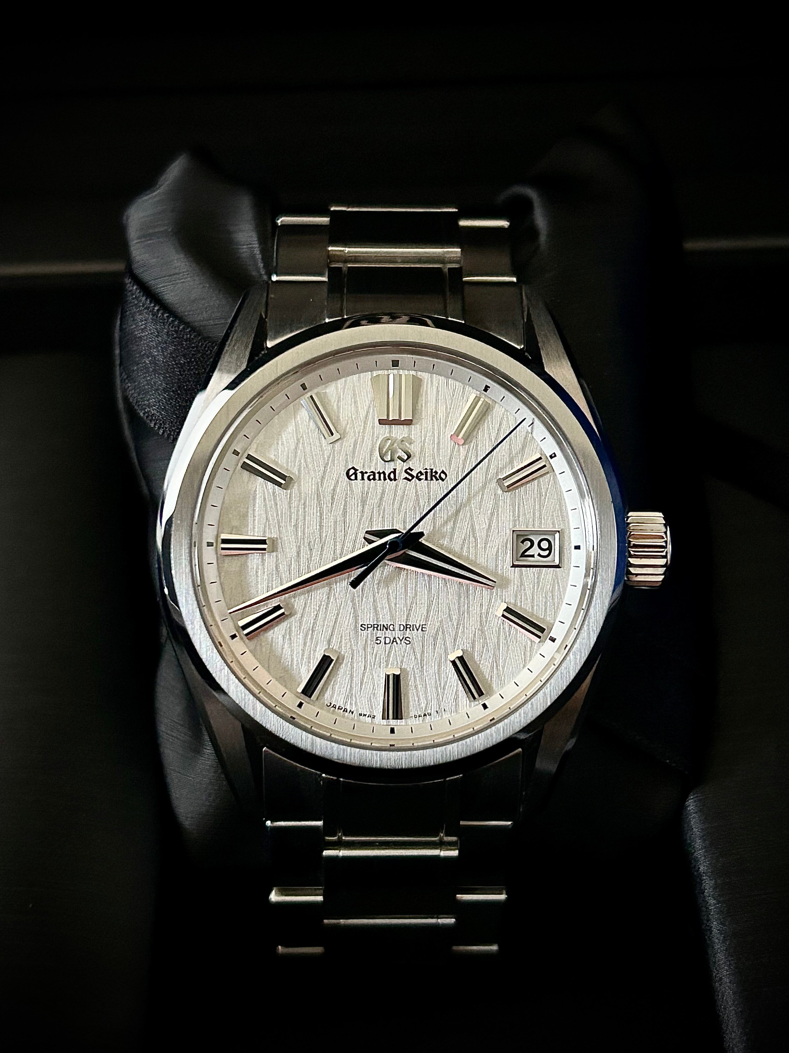 2024 GRAND SEIKO EVOLUTION 9 SPRING DRIVE, WHITE BIRCH, SLGA009, FULL SET, INC GST