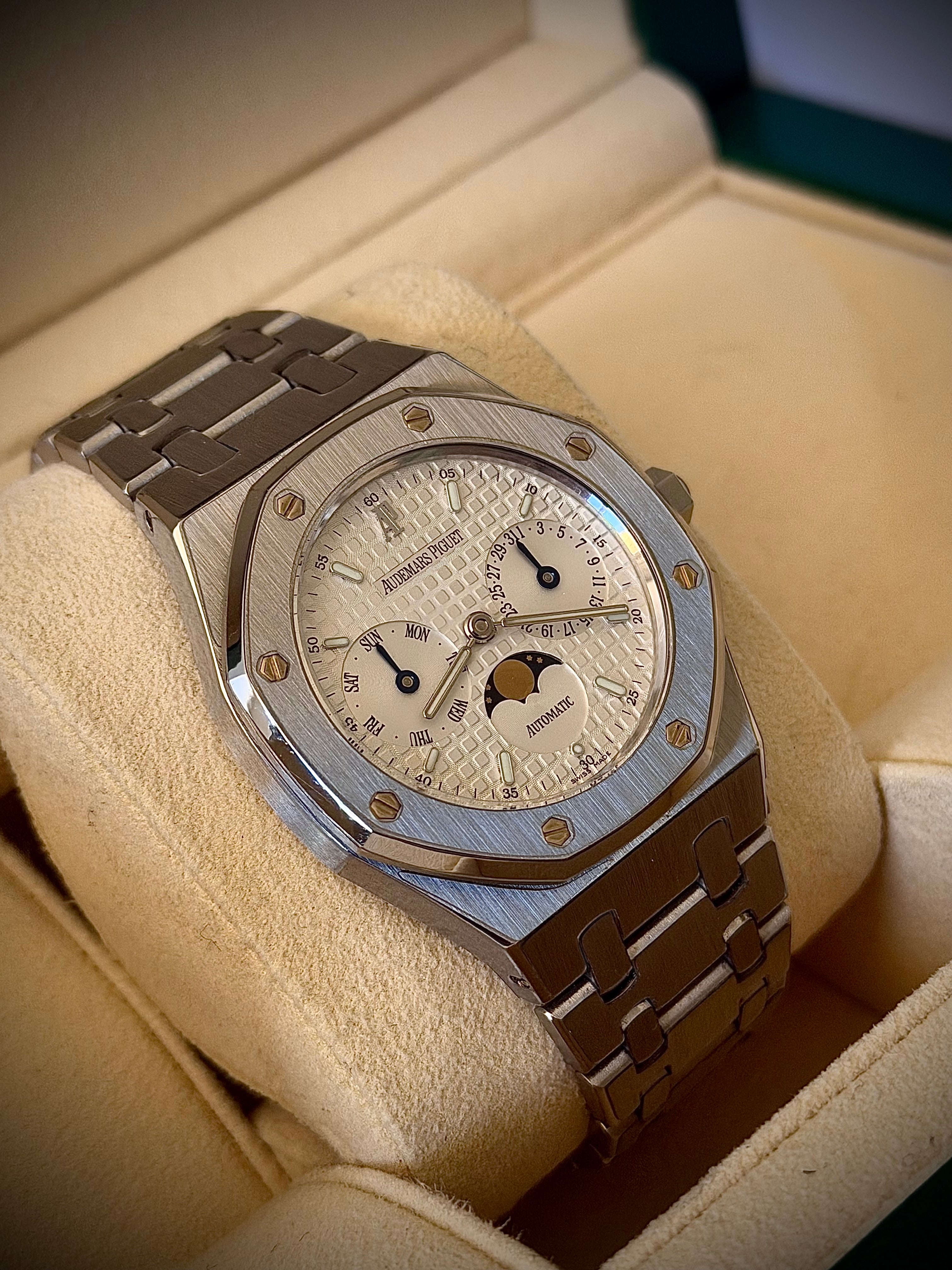 CIRCA 2004 AUDEMARS PIGUET ROYAL OAK 36MM MOONPHASE MK2, 25594ST, WATCH ONLY, INC GST