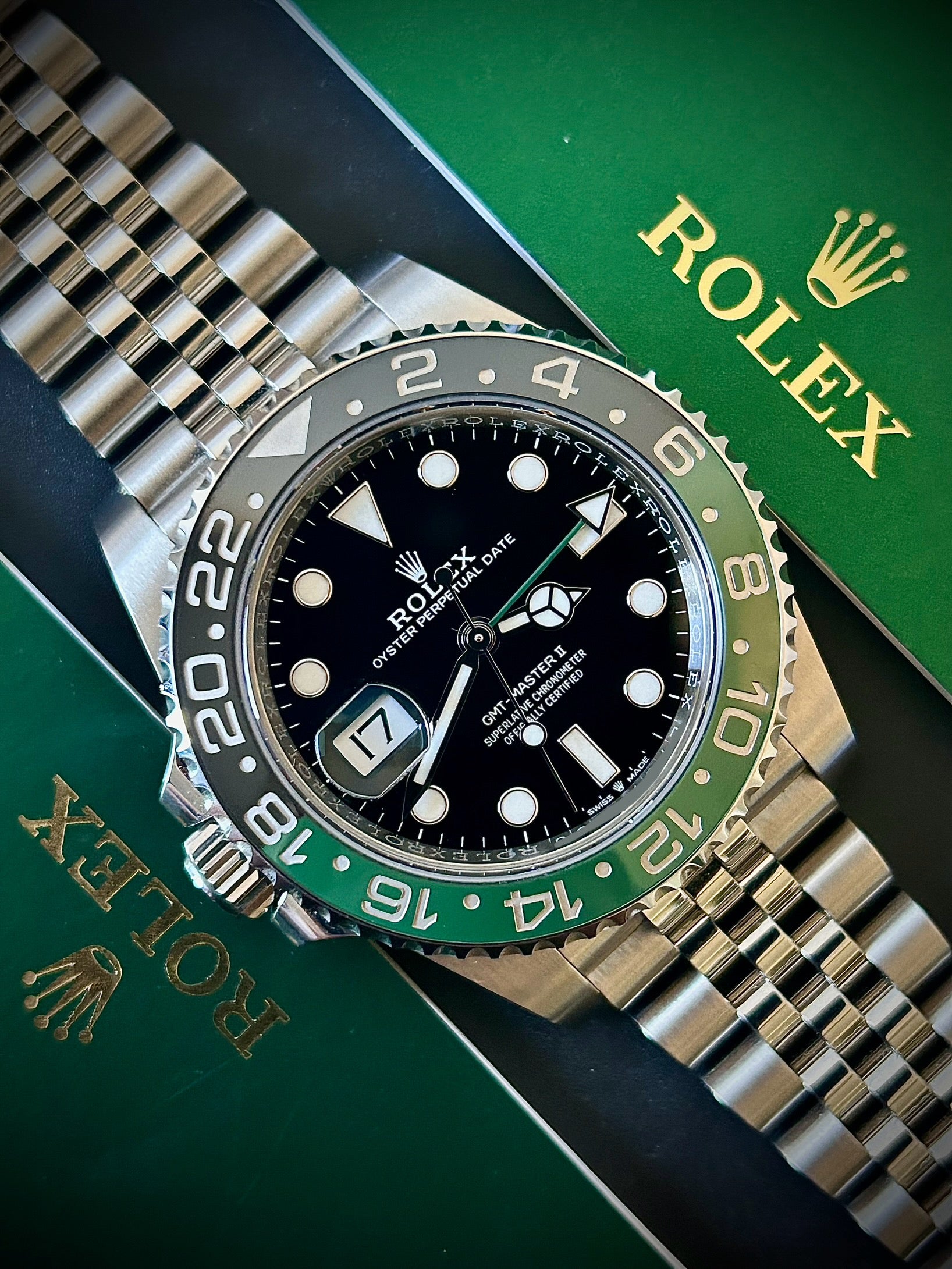 2023 ROLEX GMT-MASTER II “SPRITE”, FULL SET, INC GST