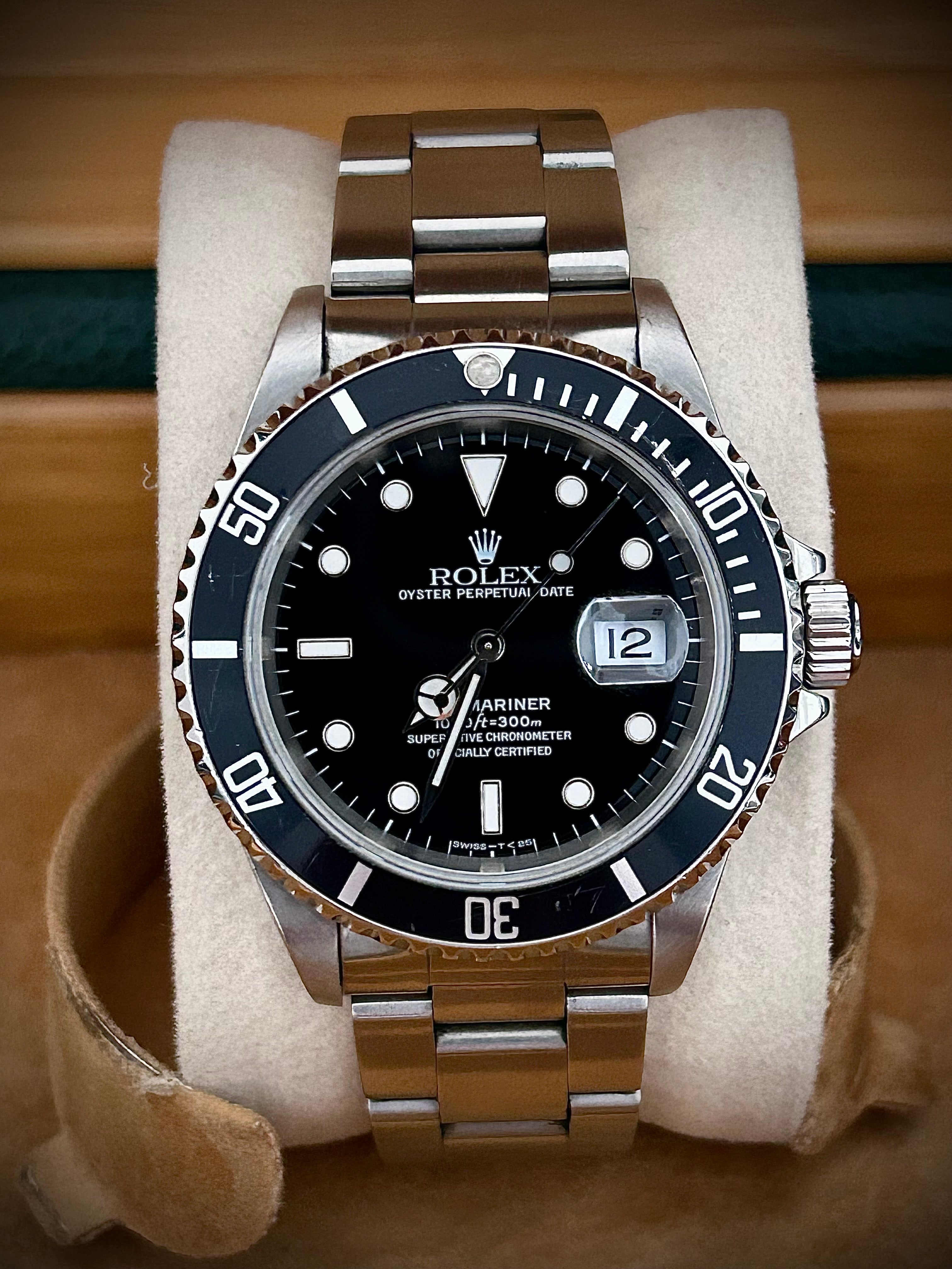 1996 ROLEX SUBMARINER DATE, 16610, FULL SET, INC GST