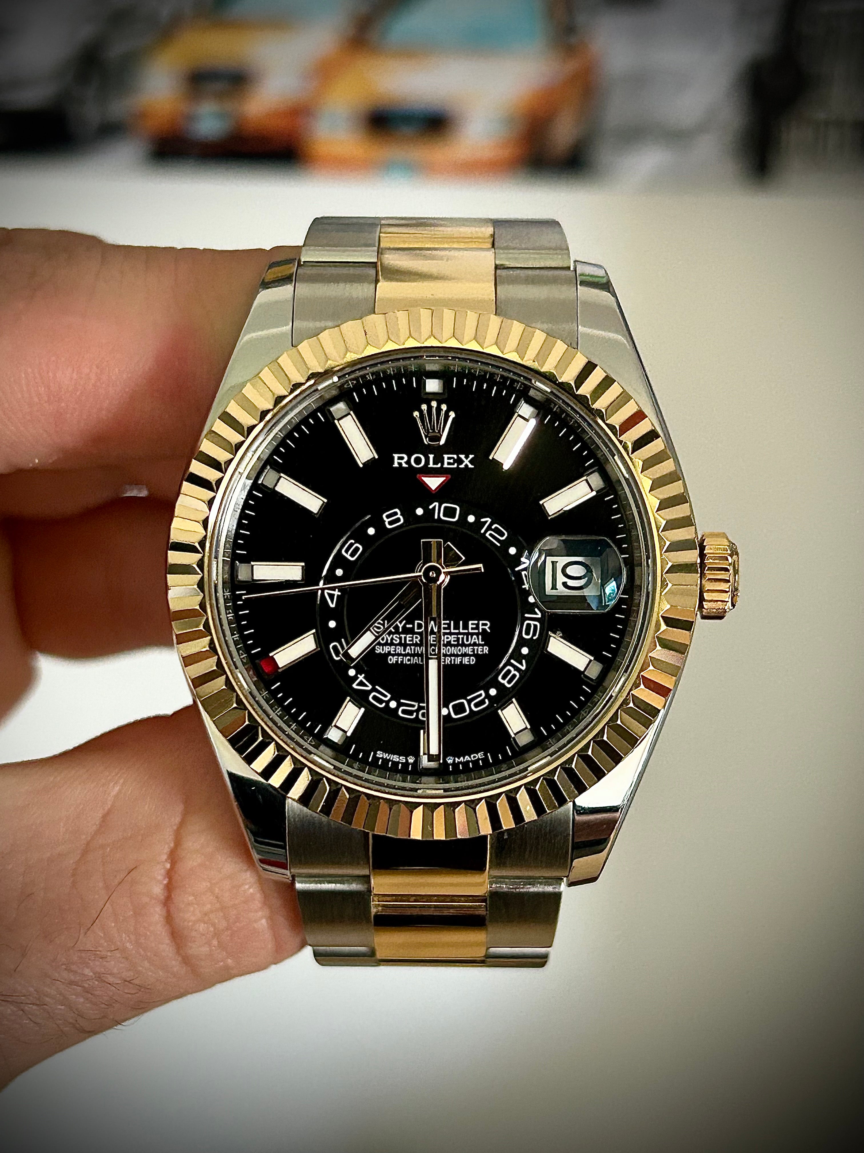 2023 ROLEX SKY DWELLER, TWO TONE, 336933, FULL SET, INC GST