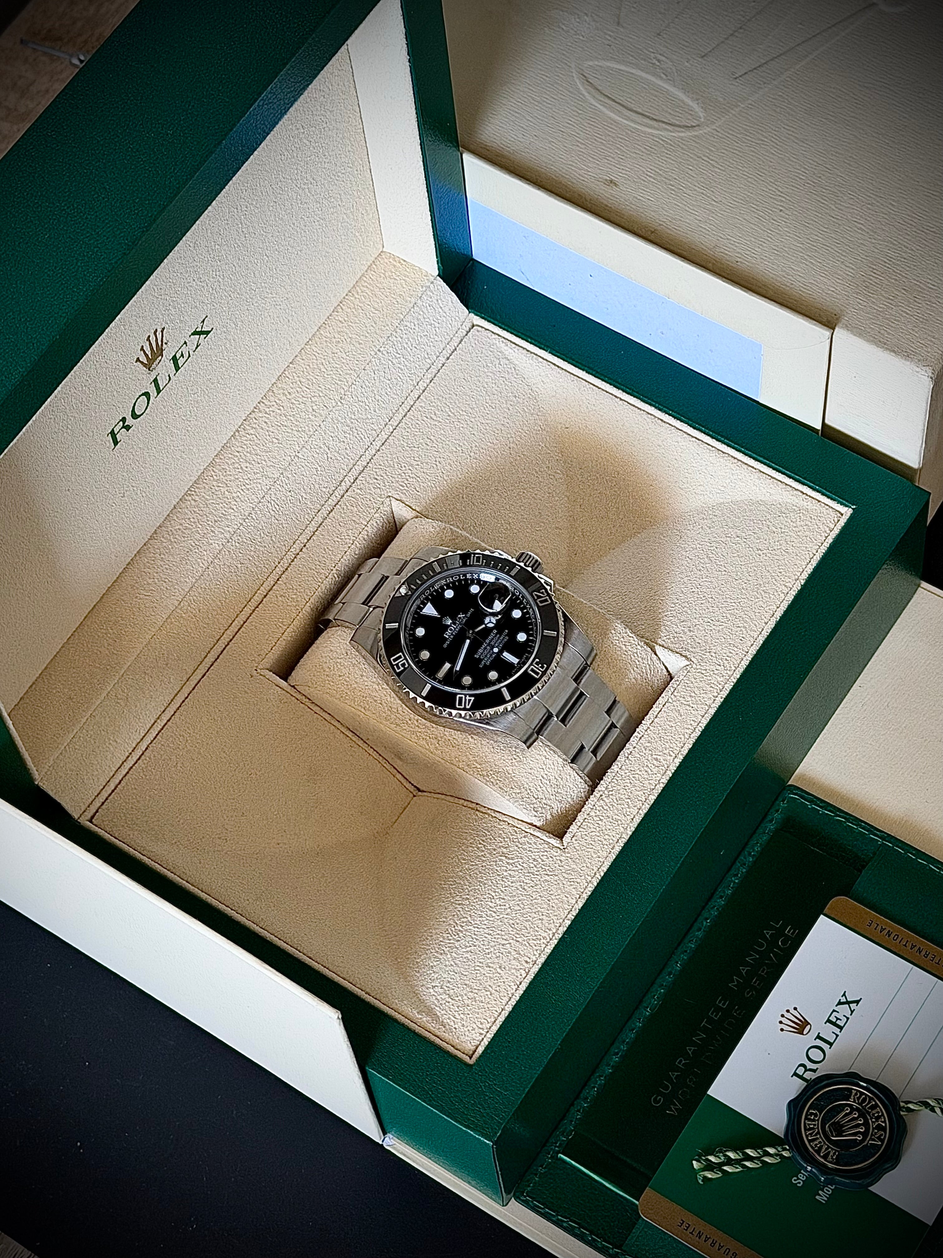 2018 ROLEX SUBMARINER DATE 116610LN, BOX AND PAPERS, INC GST