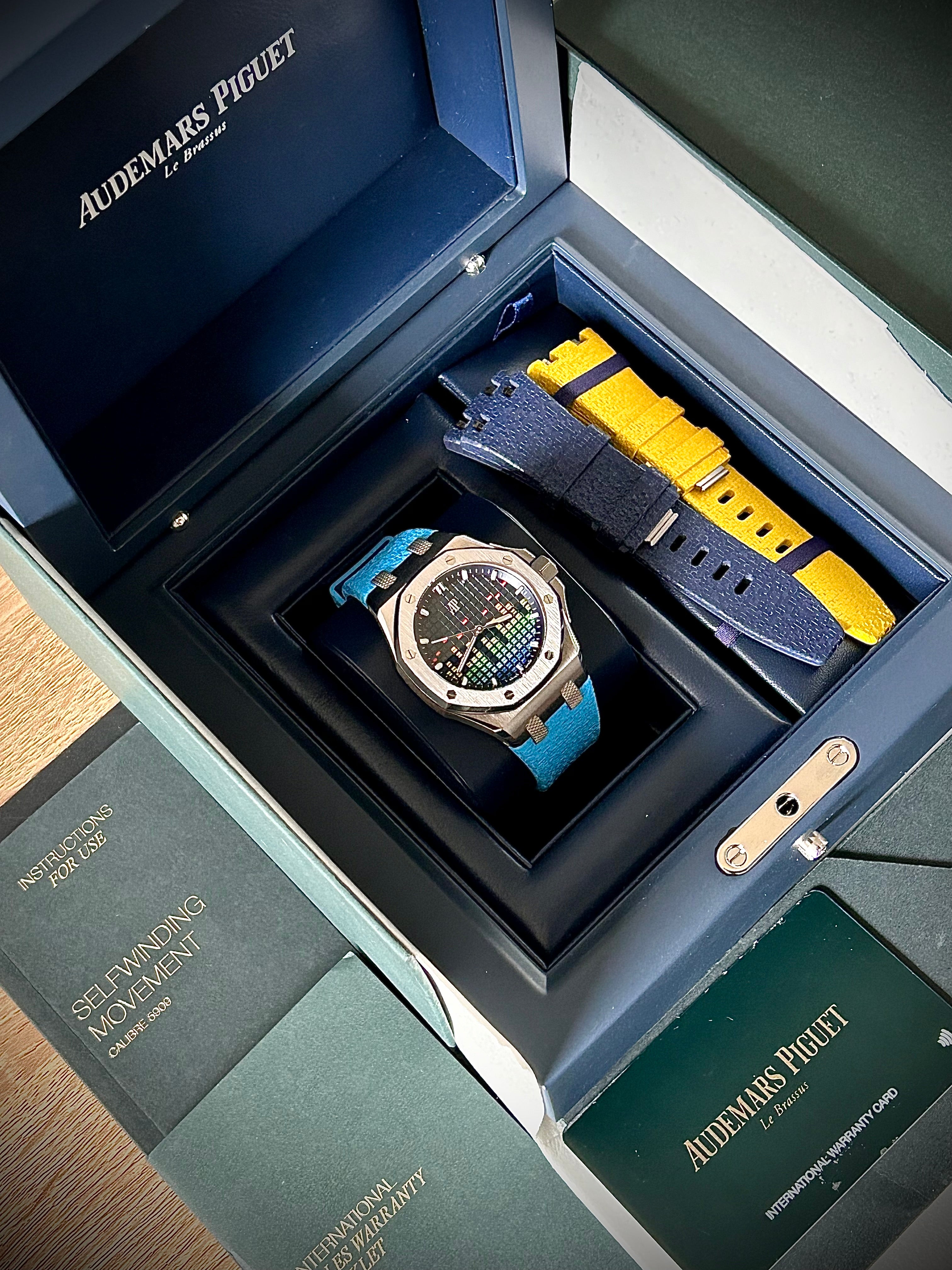 2022 AUDEMARS PIGUET ROYAL OAK OFFSHORE MUSIC EDITION, 1 OF 500, 77600TI, FULL SET, INC GST