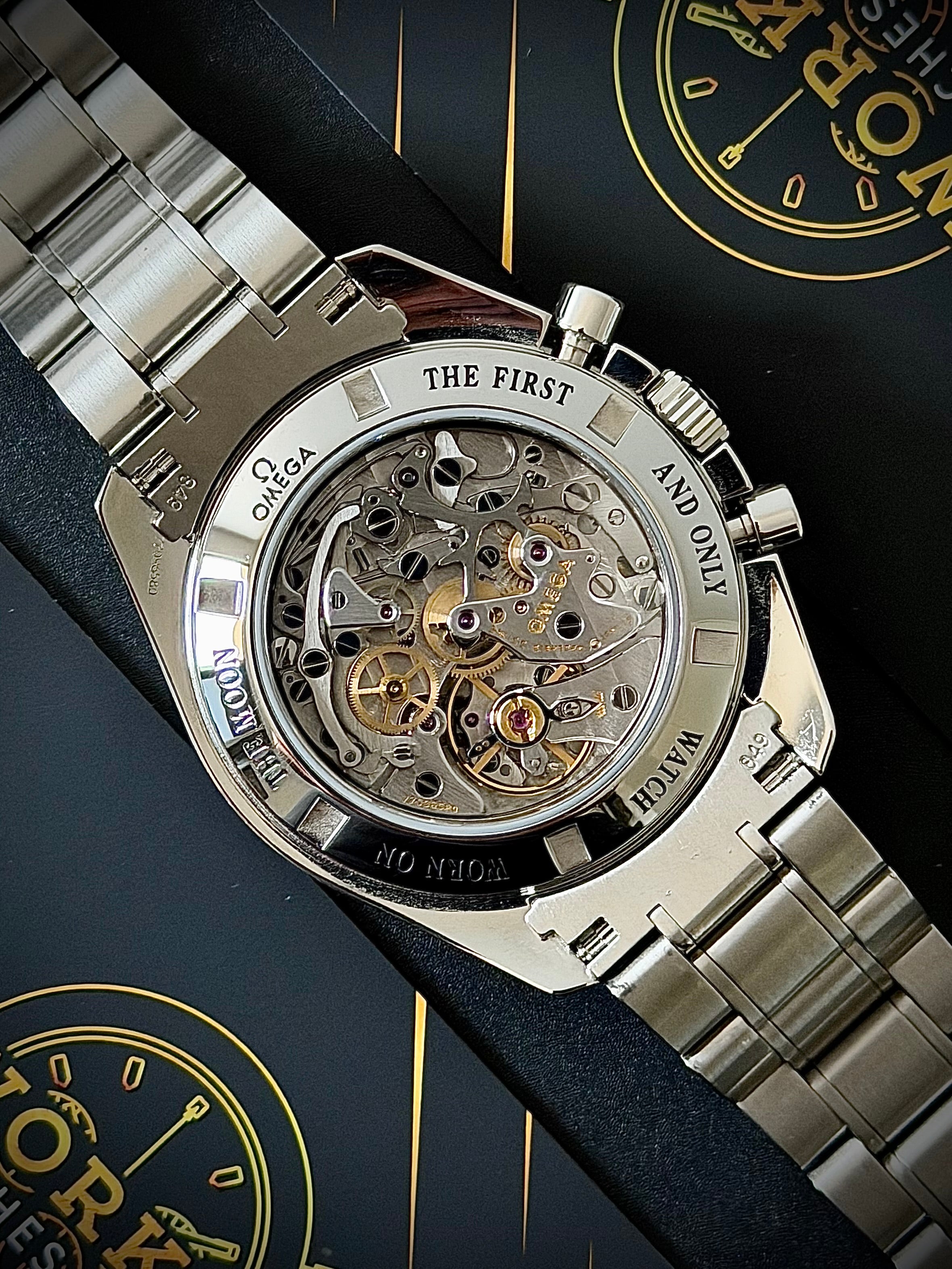 2000 OMEGA SPEEDMASTER MOONWATCH, WATCH AND BOX, FULLY SERVICED, INC GST