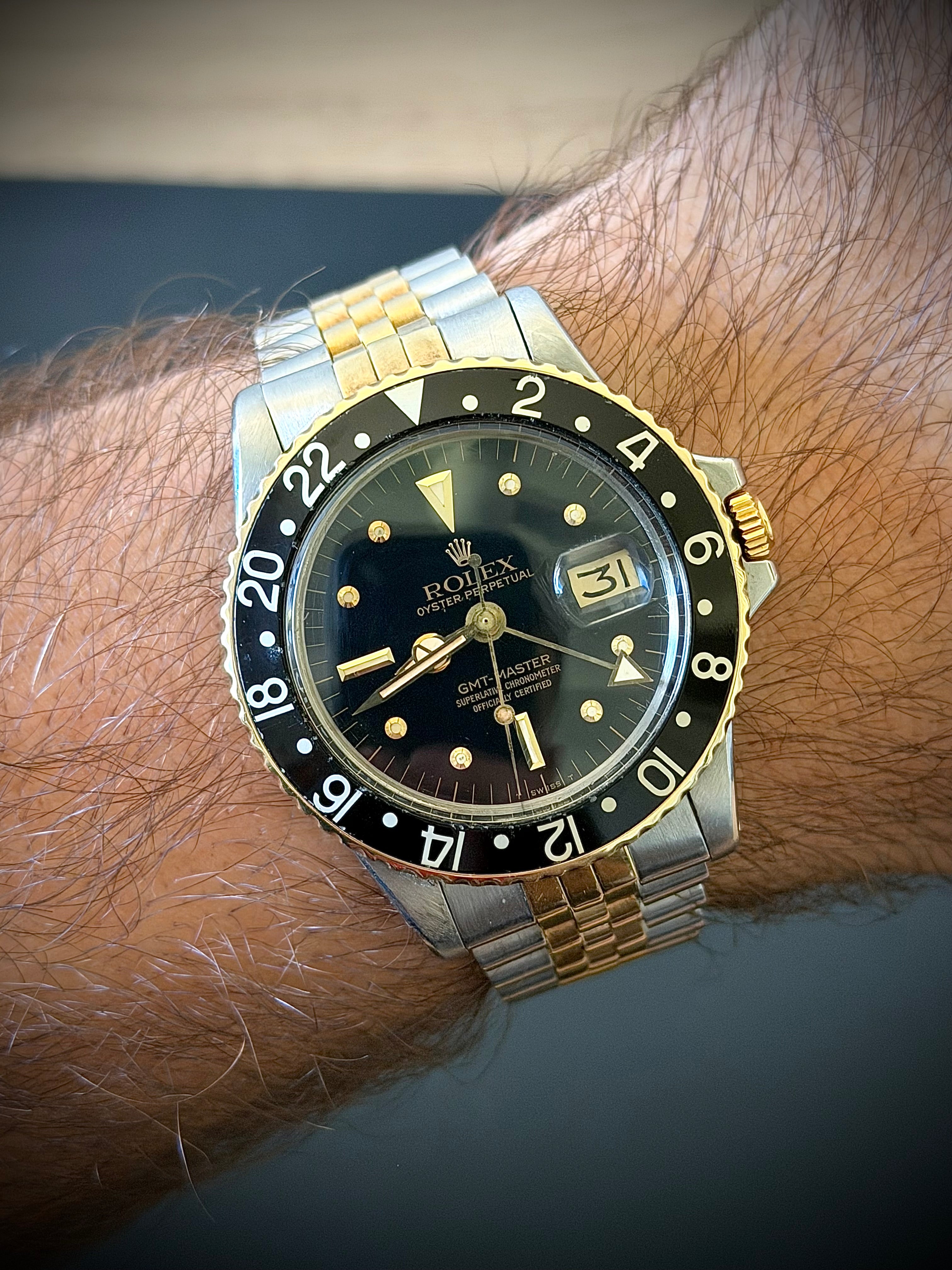 1972 ROLEX GMT-MASTER, 1675, WATCH ONLY, INC GST