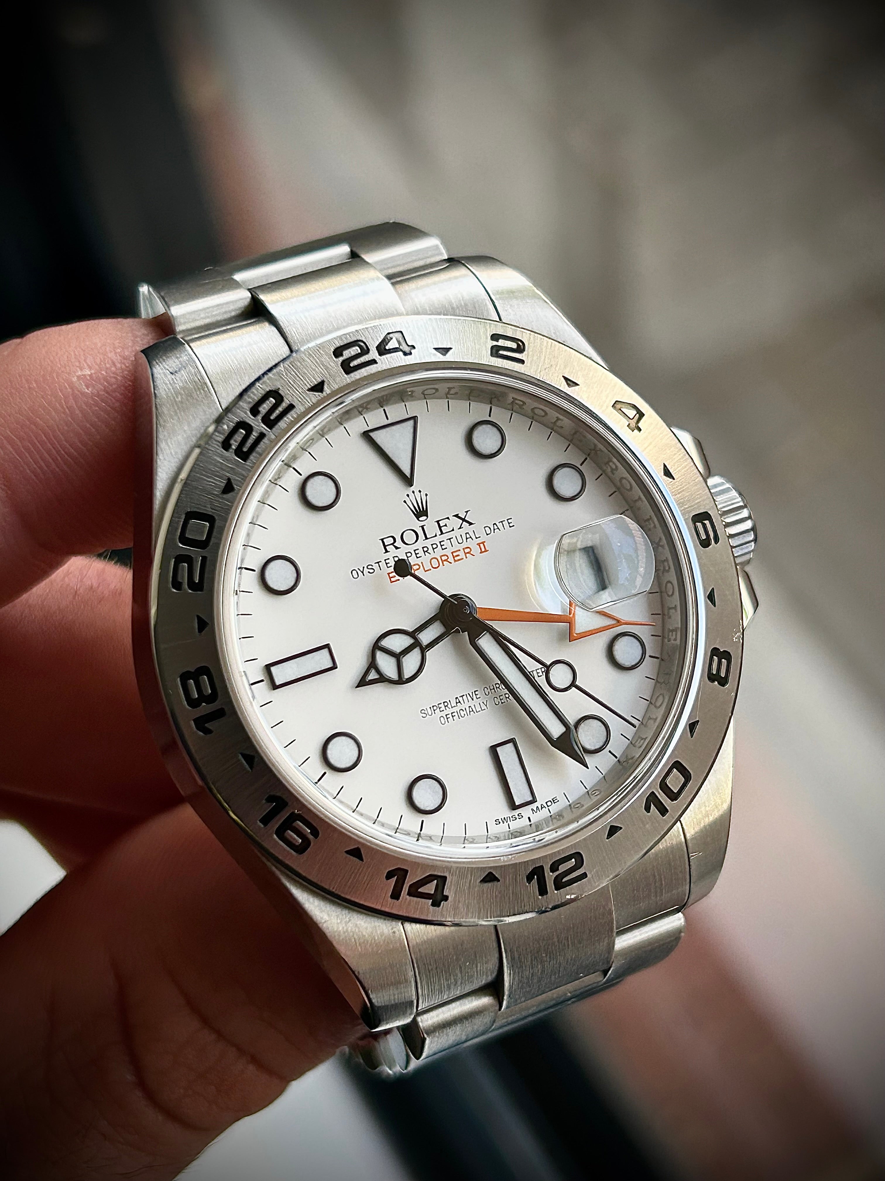 2012 ROLEX EXPLORER II “POLAR” 216570, FULL SET, INC GST