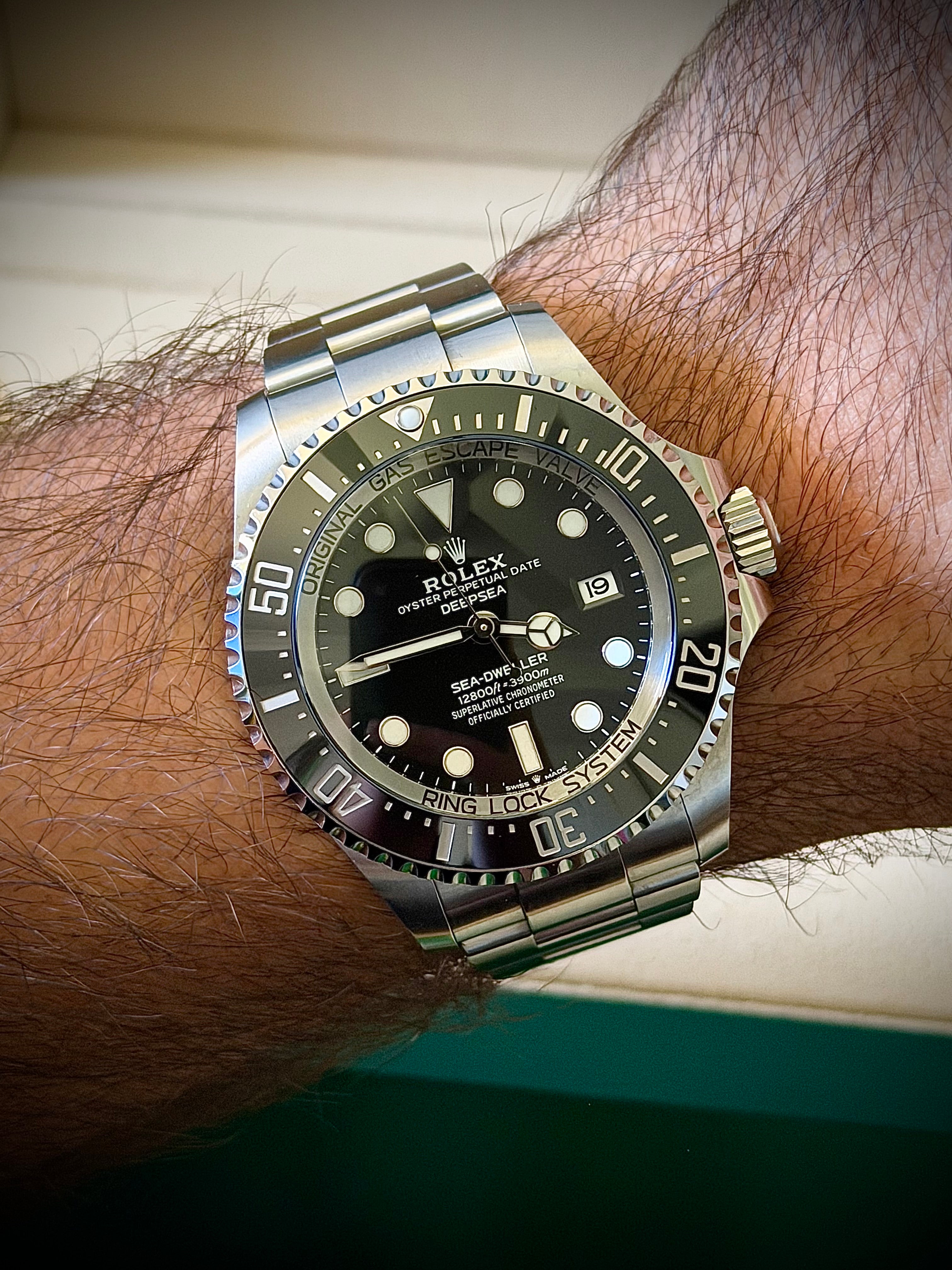 2024 ROLEX DEEPSEA, 136660, BLACK DIAL, BOX & PAPERS, INC GST