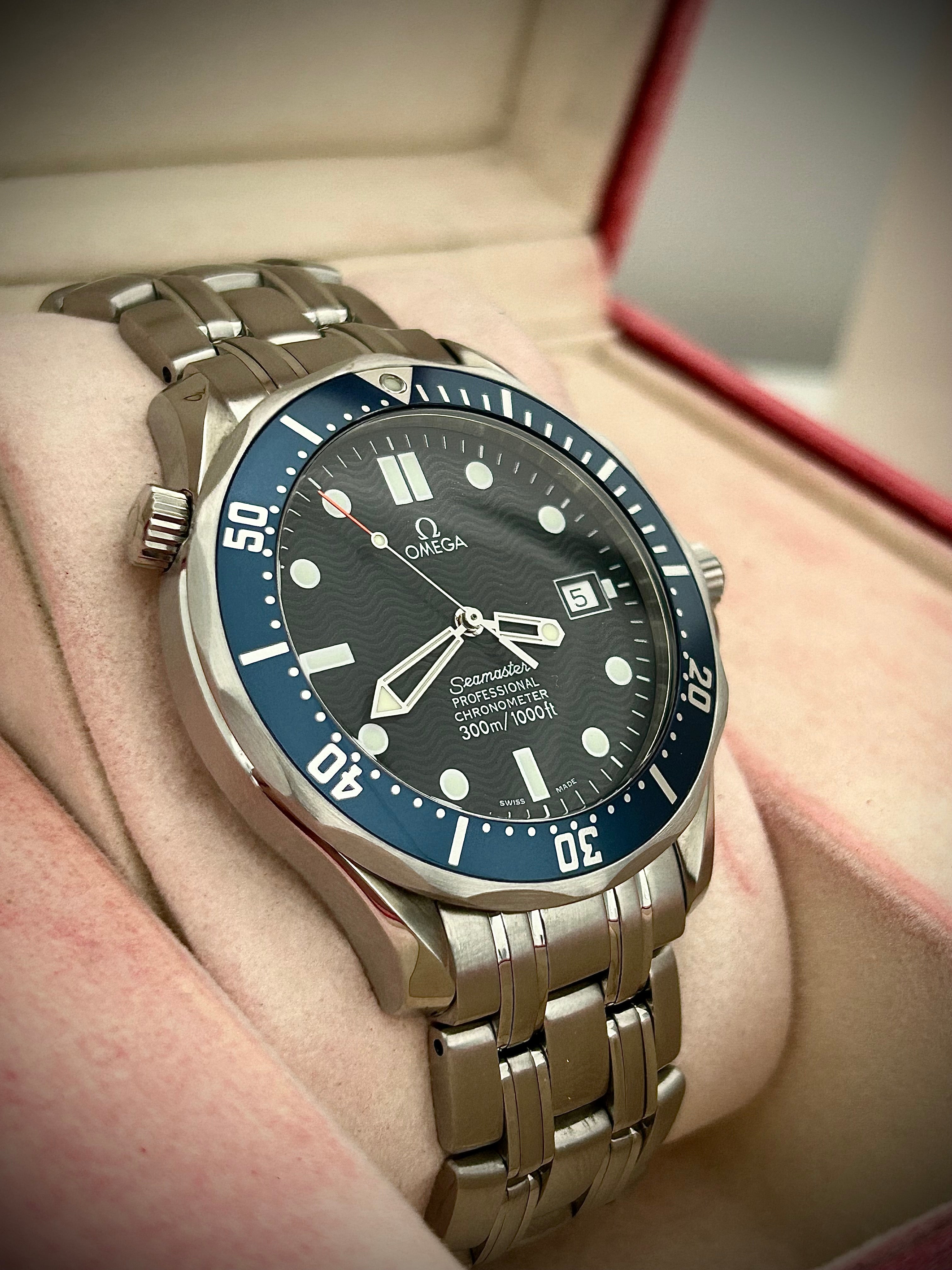 1999 OMEGA SEAMASTER 300, BOND, 2531.80, FULL SET, INC GST