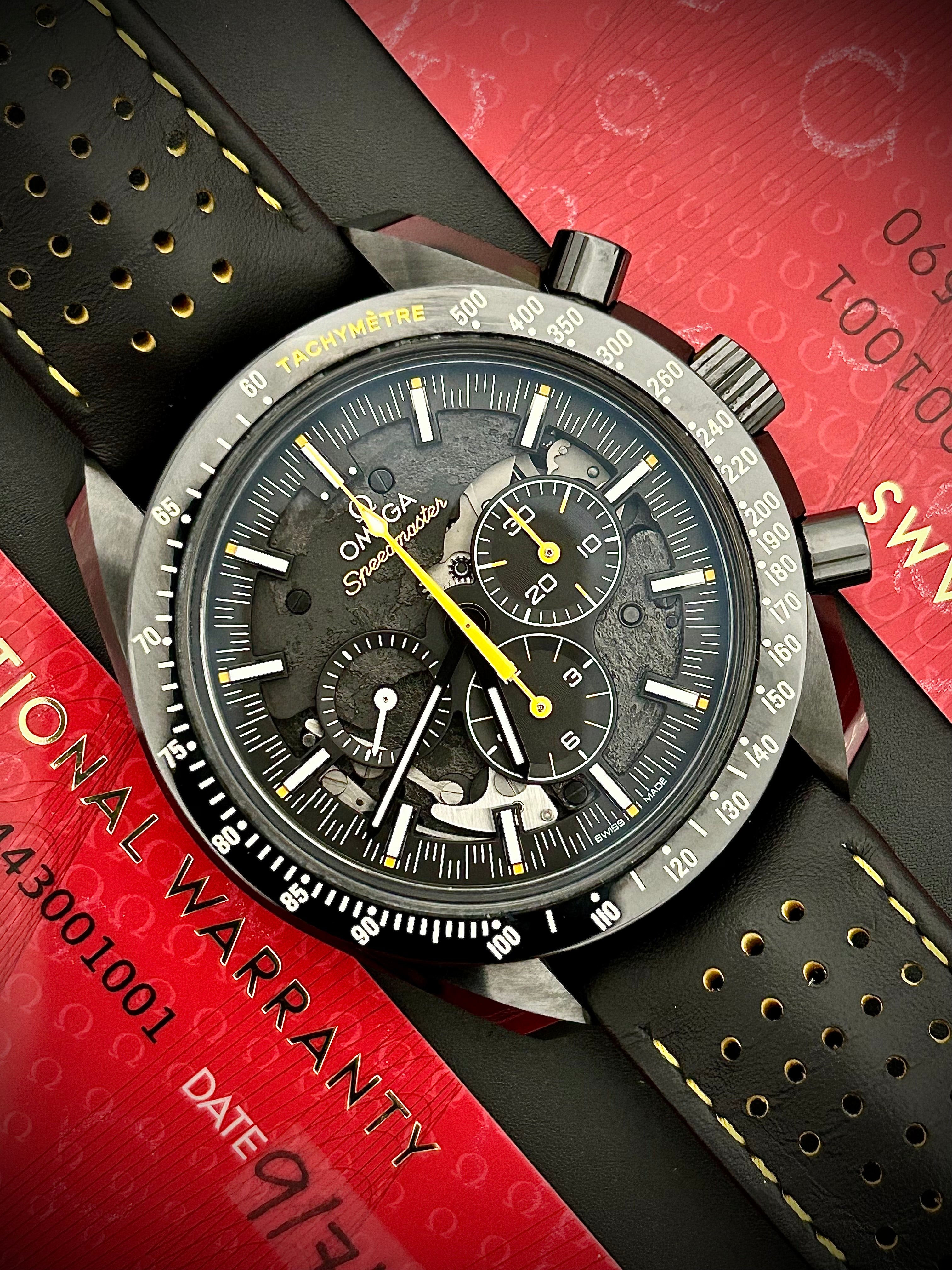 2020 OMEGA SPEEDMASTER APOLLO 8 DARK SIDE OF THE MOON, FULL SET, INC GST