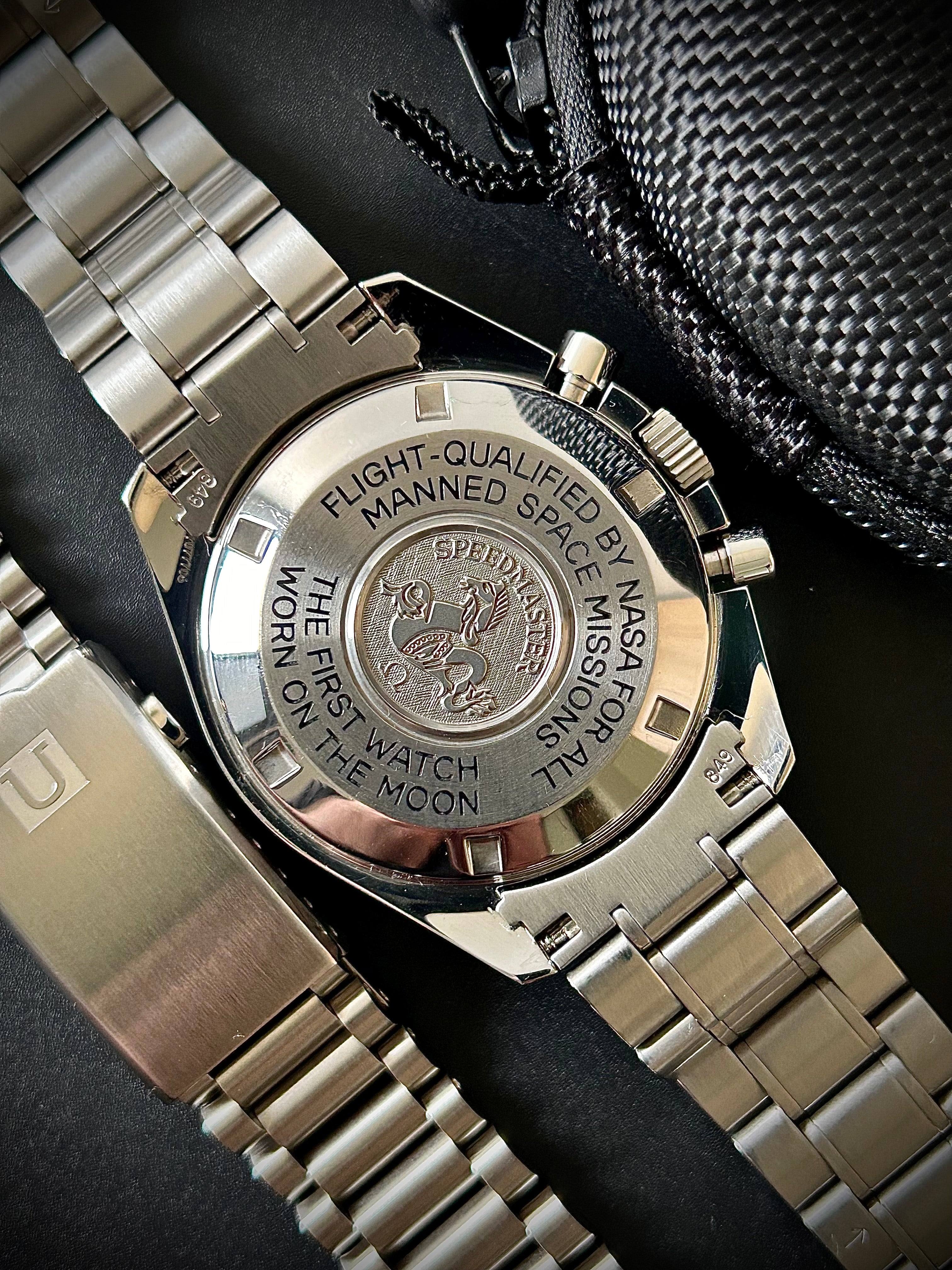 OMEGA SPEEDMASTER PROFESSIONAL MOONPHASE 3575.30.00, WATCH + UNCLE SEIKO STRAP, INC GST